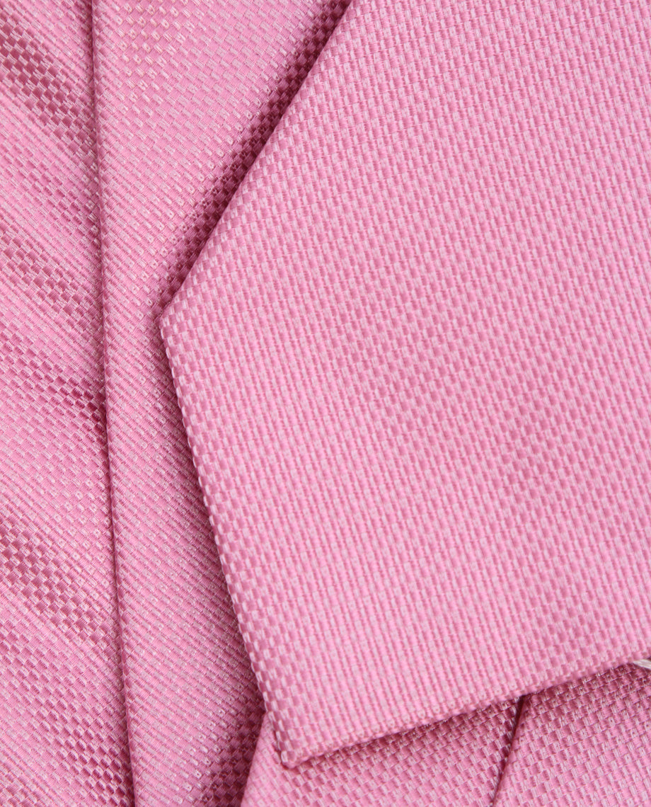 Pink Textured Silk Tie
