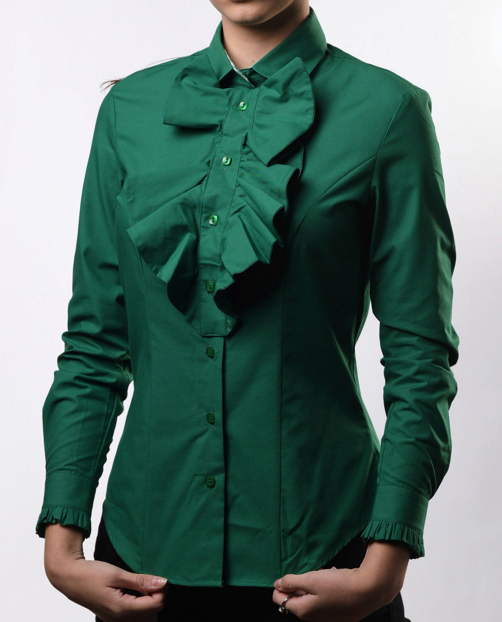 Forest Green with Ruffles