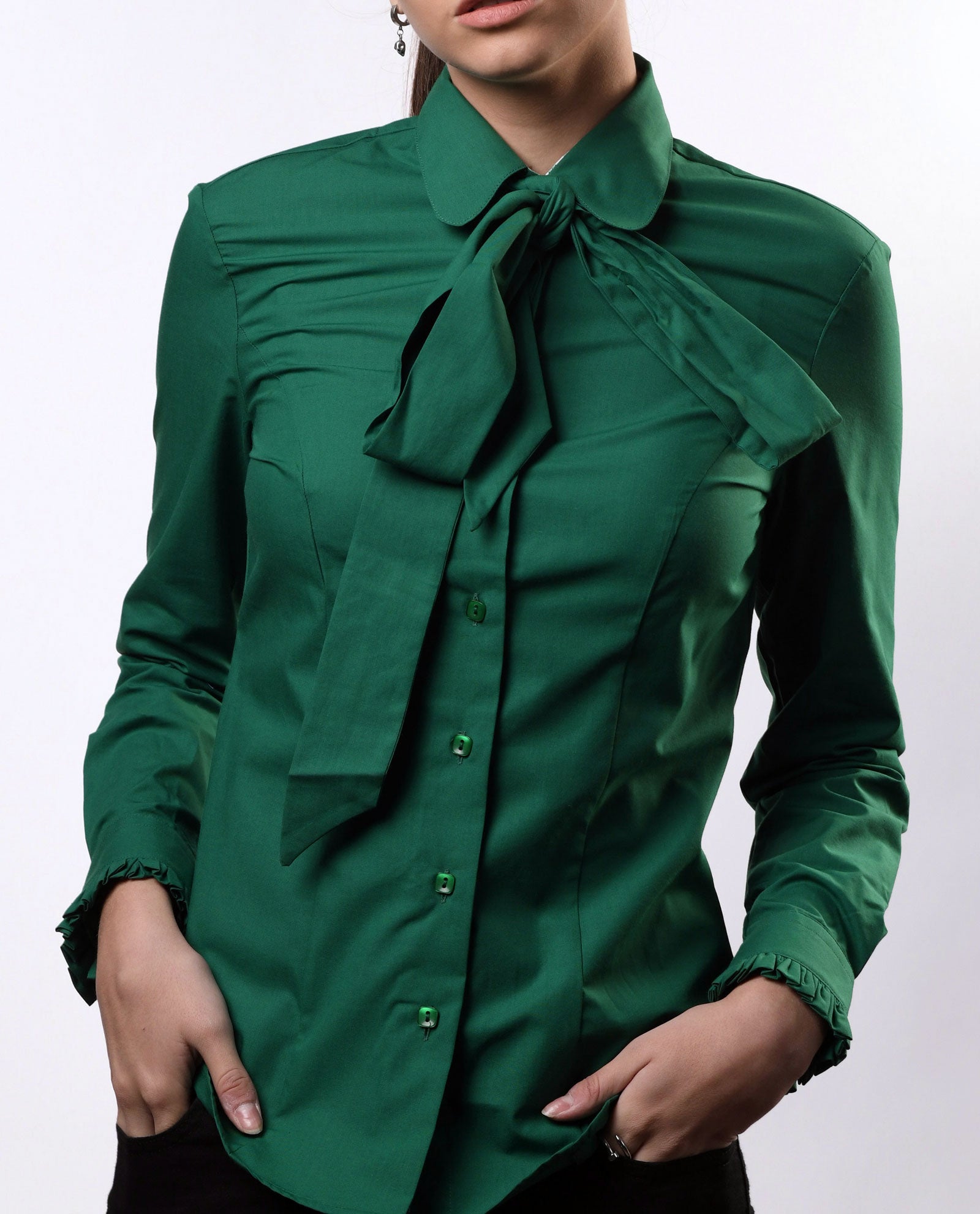 Forest Green with Ruffles