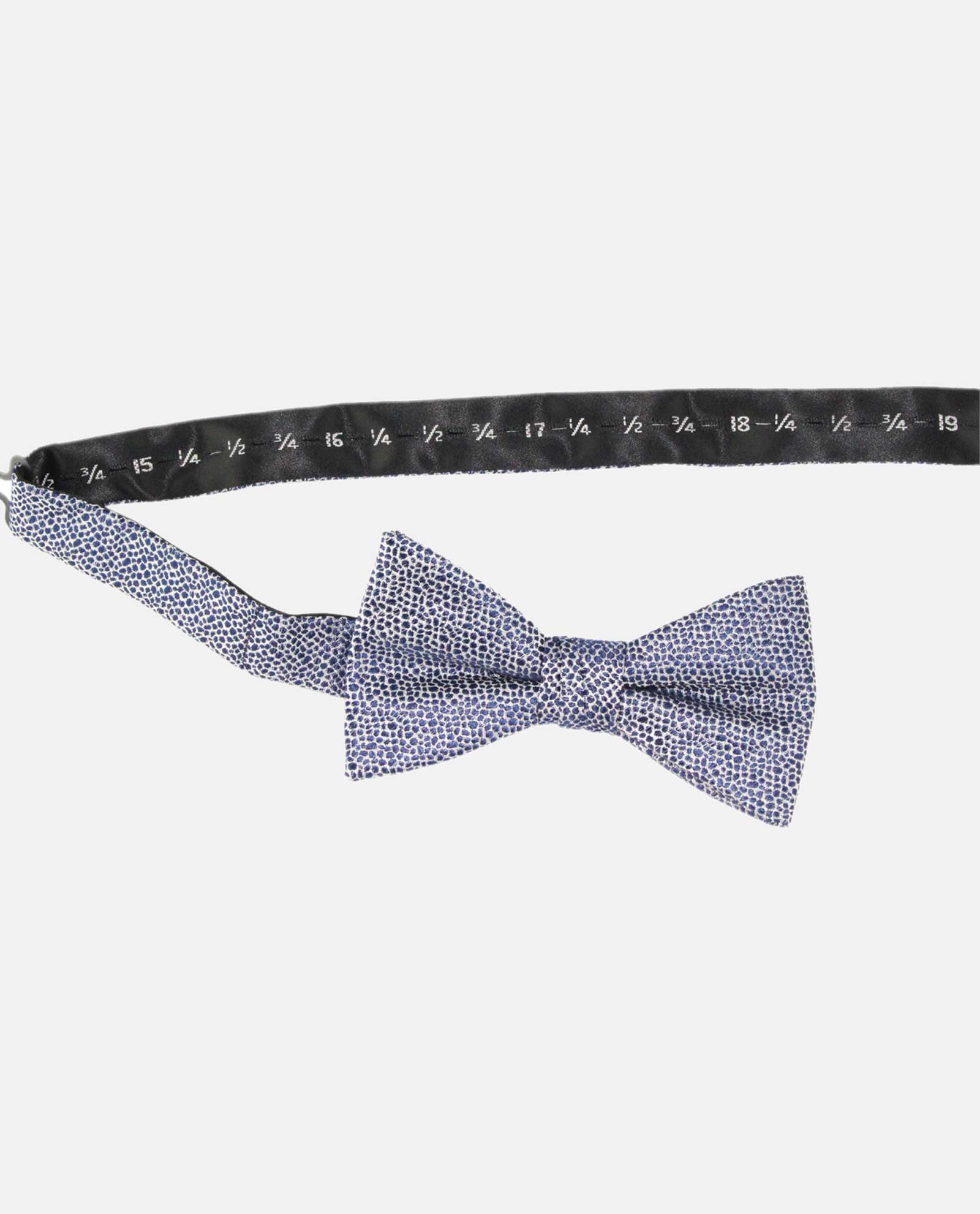 Navy Sheen Mosaic Bow Tie