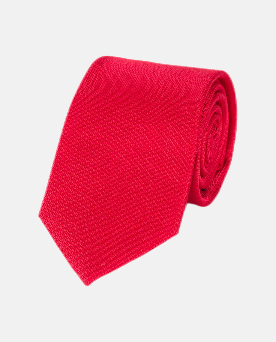 Textured Plain Red Tie