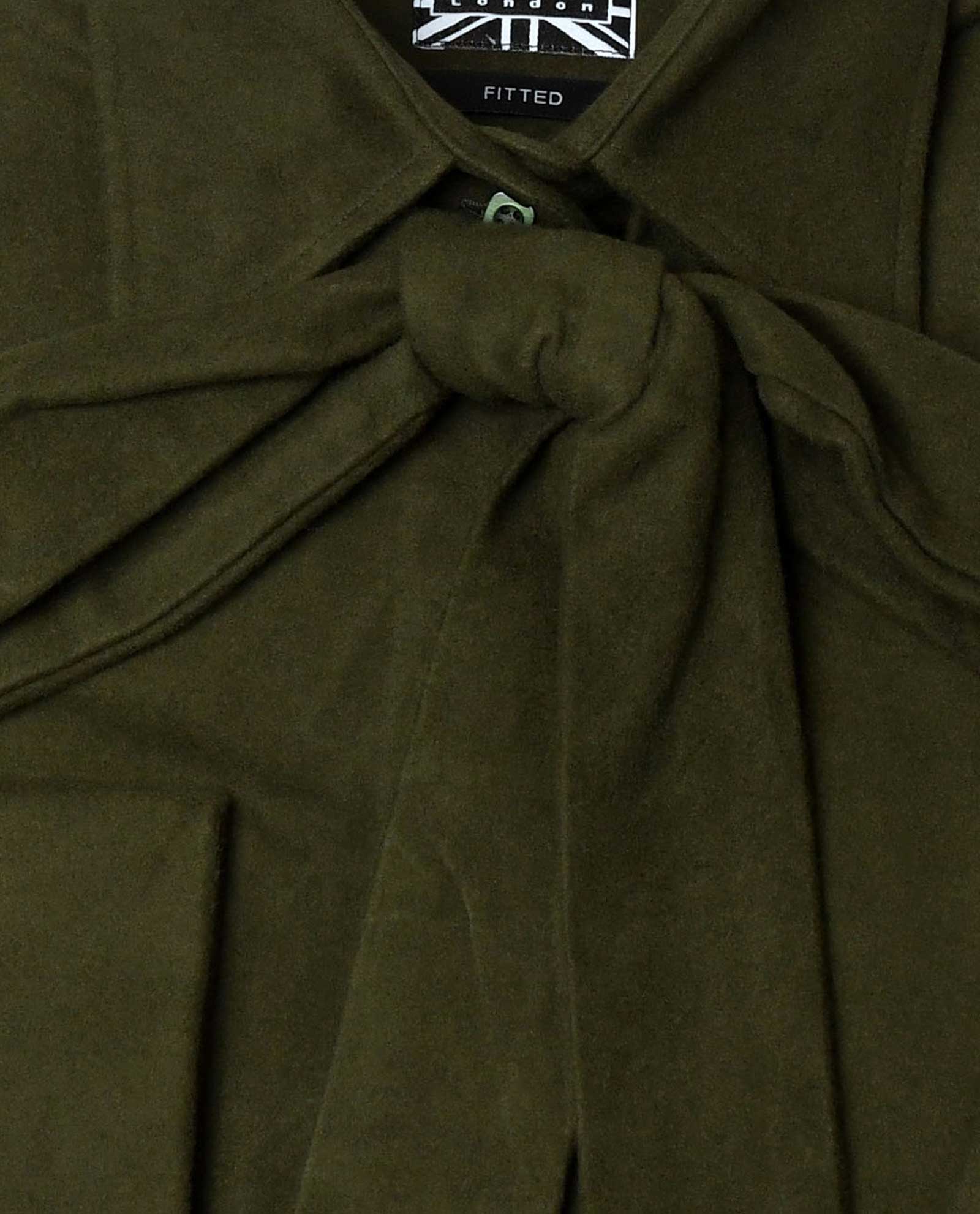 Army Green Fleece Shirt