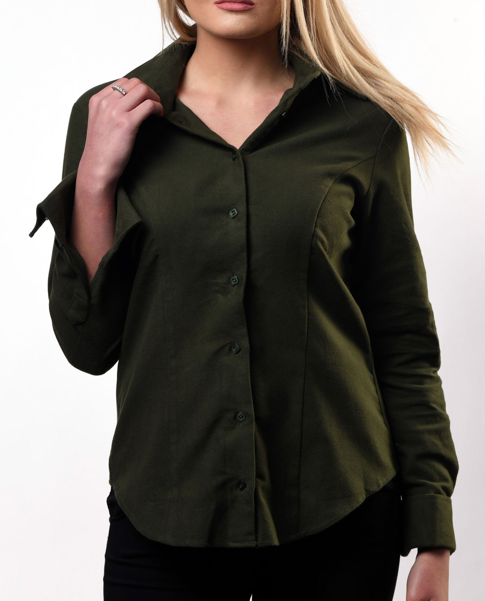Army Green Fleece Shirt