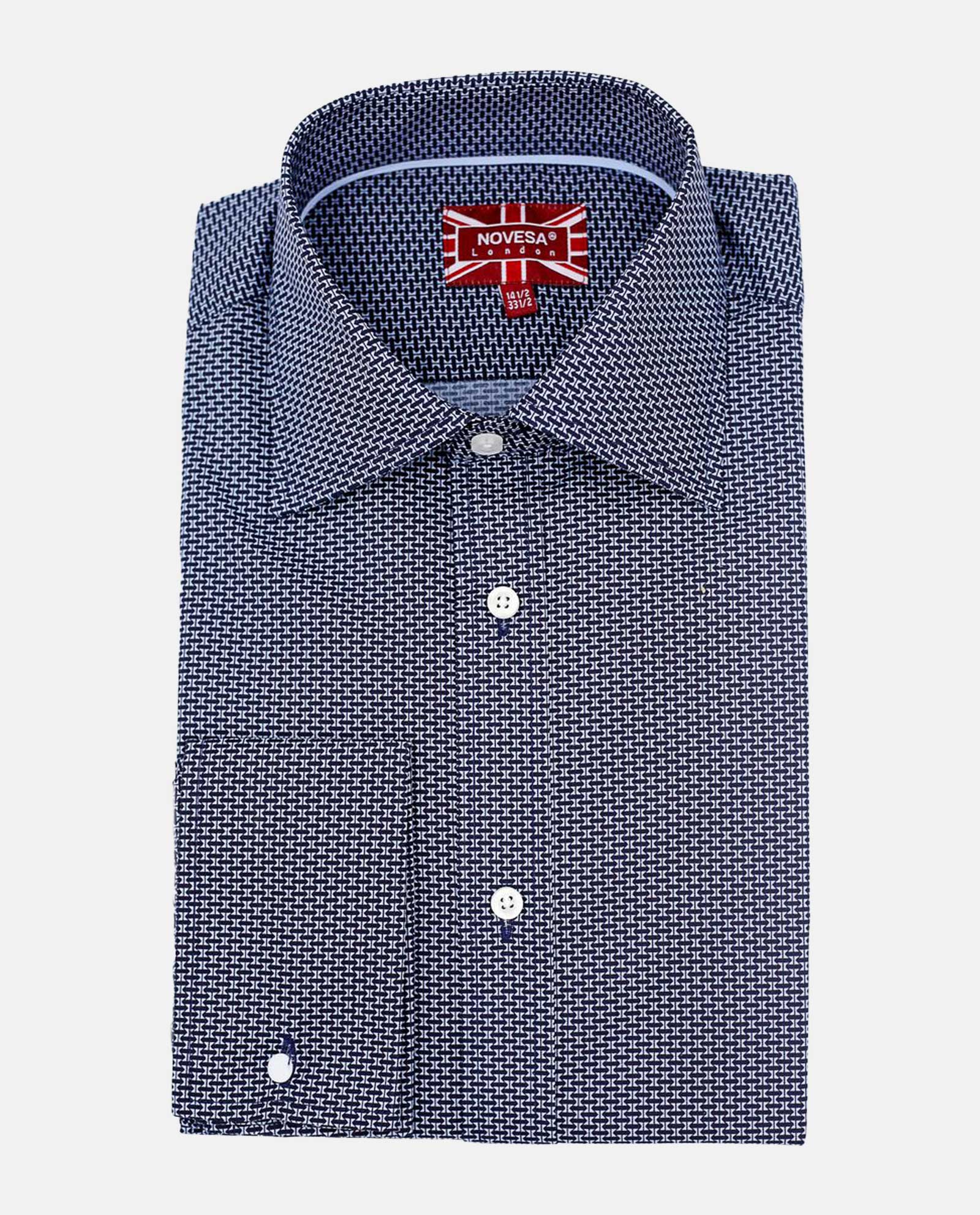 Royal Blue Fancy Weave Shirt