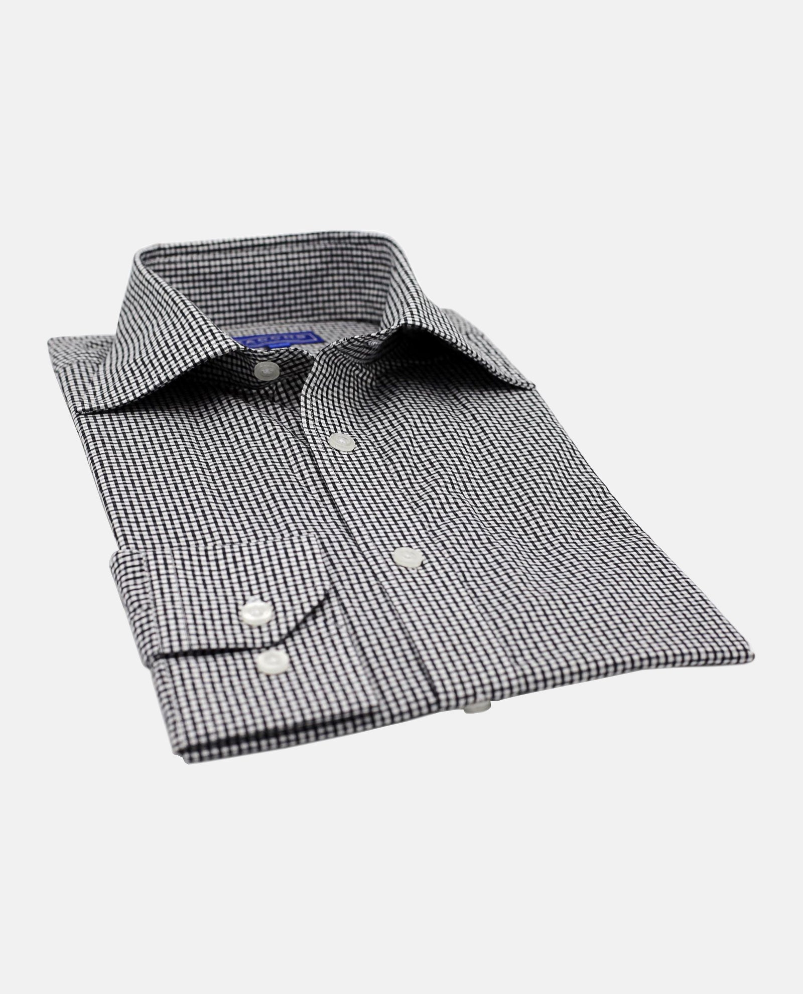 Black Microcheck Shirt