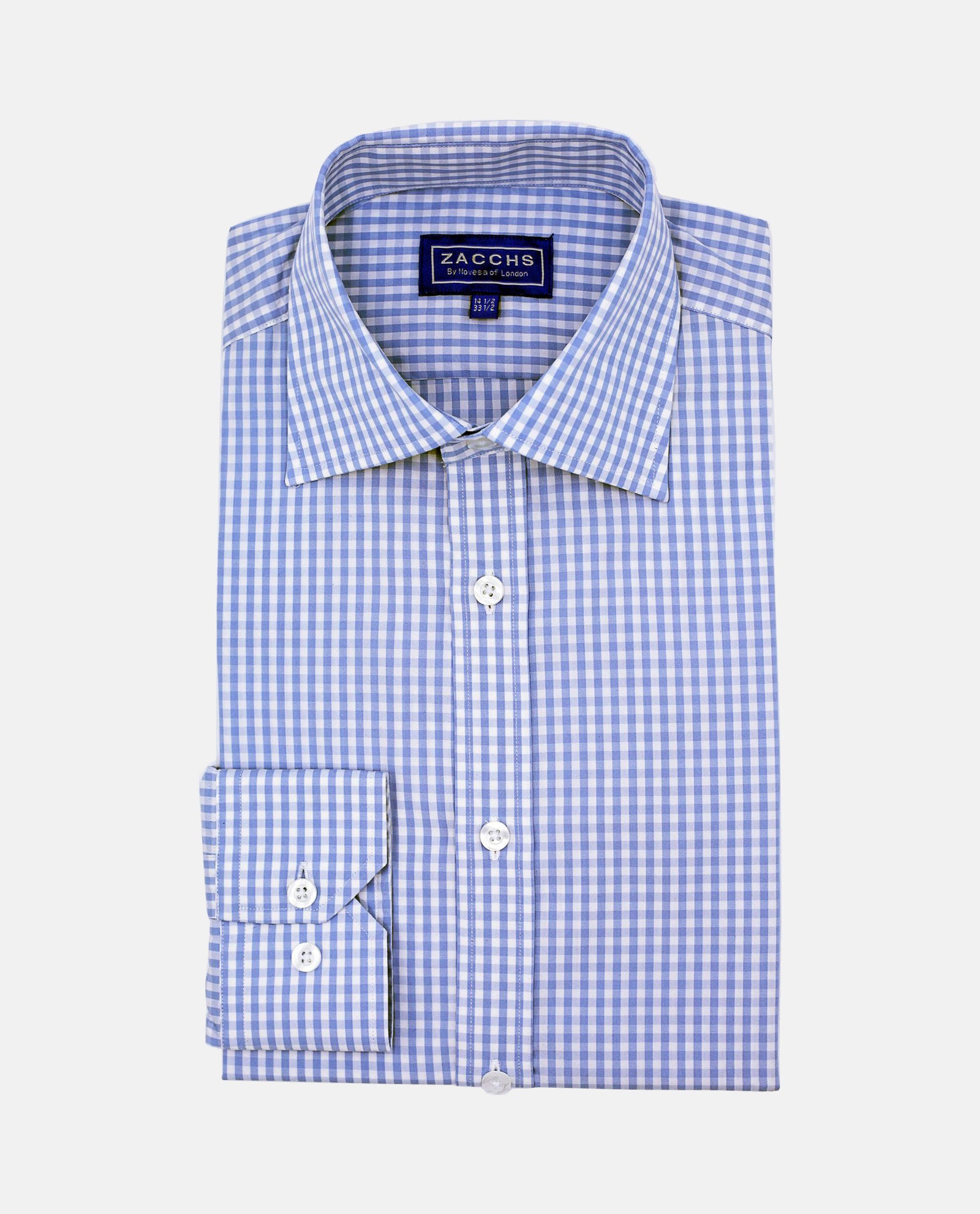Blue Gingham Check Shirt
