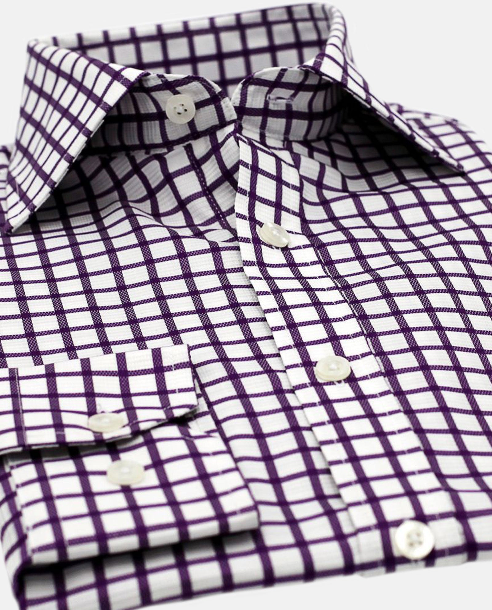 Purple Gingham Shirt