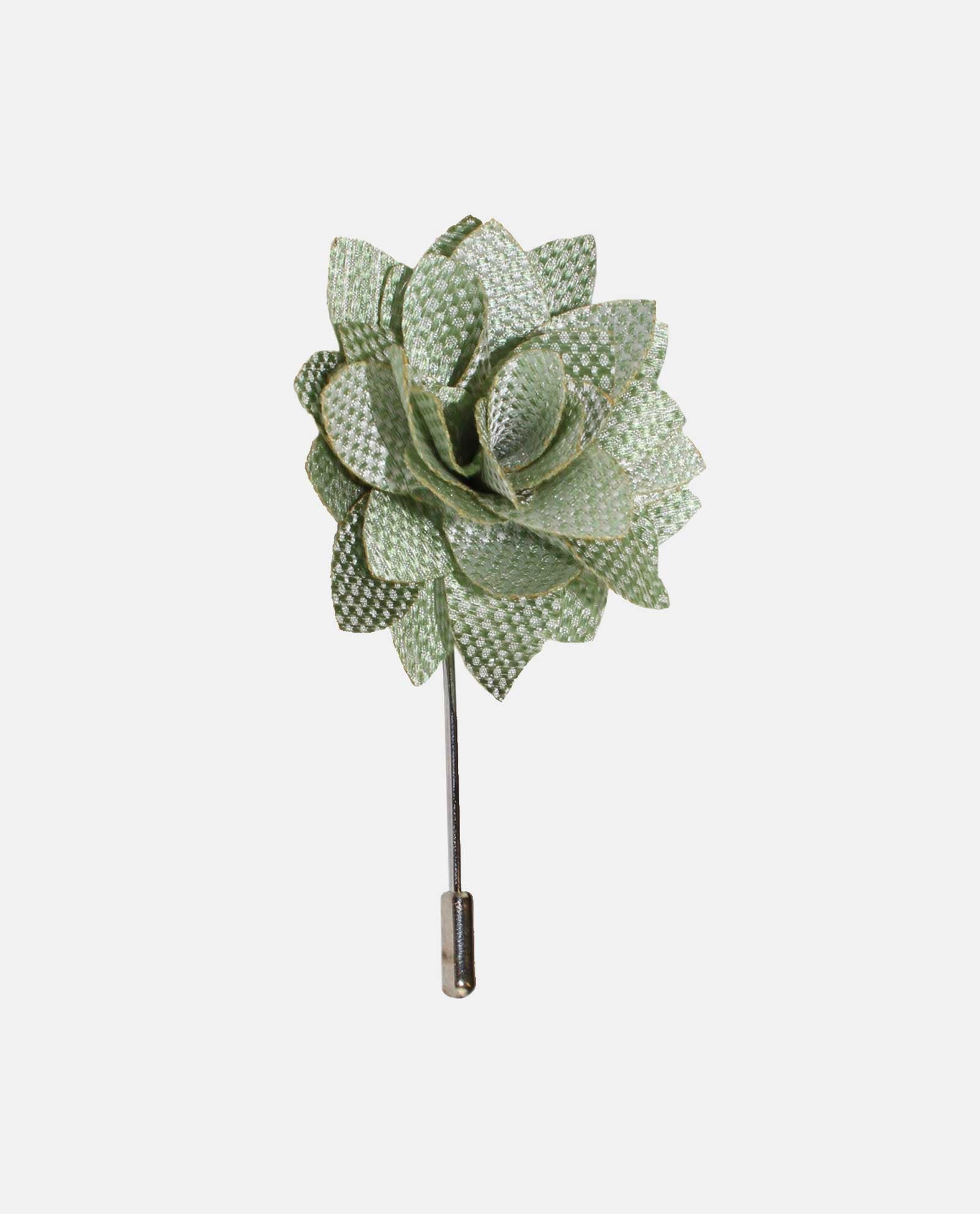 White Dots on Light Green Lapel Pin