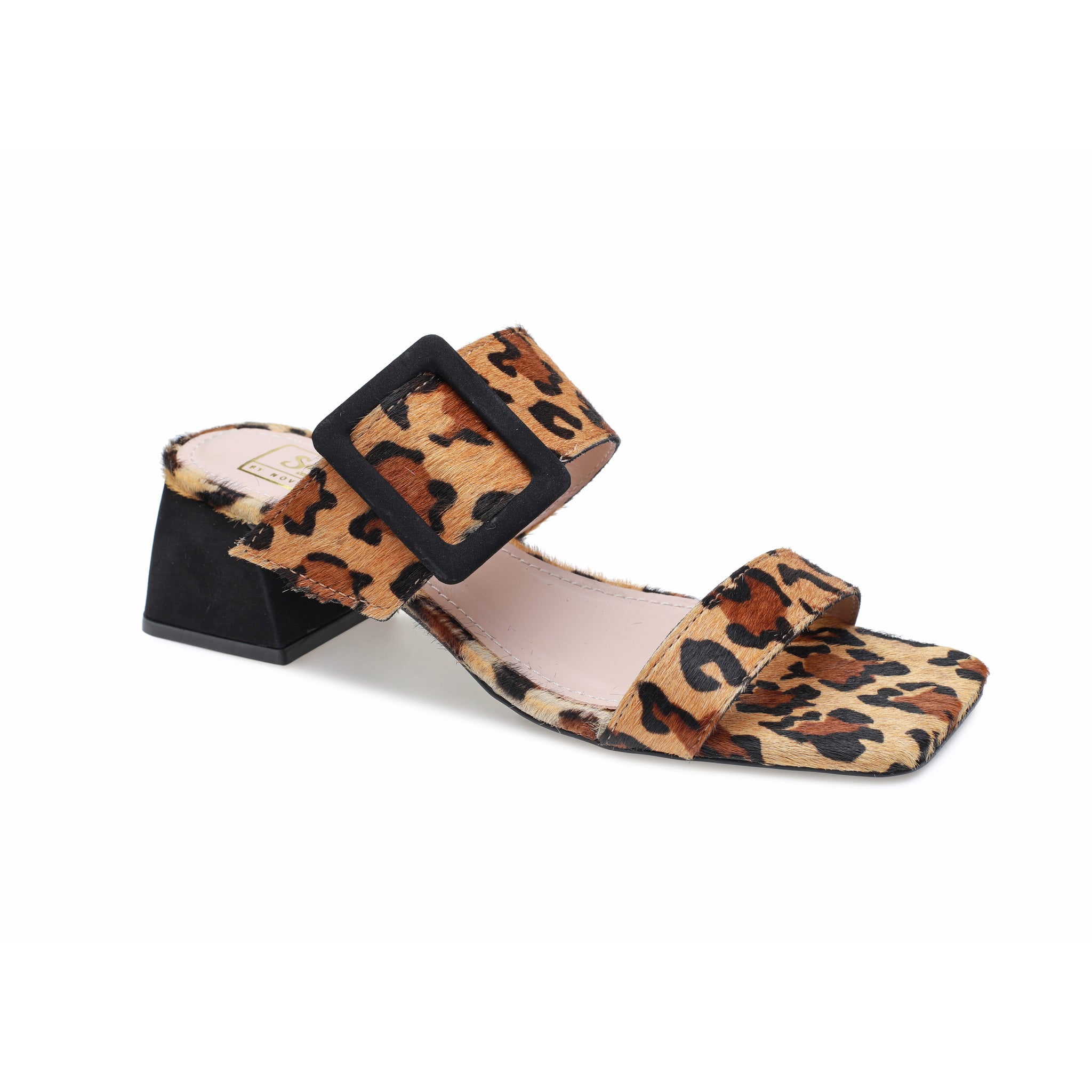 Leopard Print Two Strap Sandal