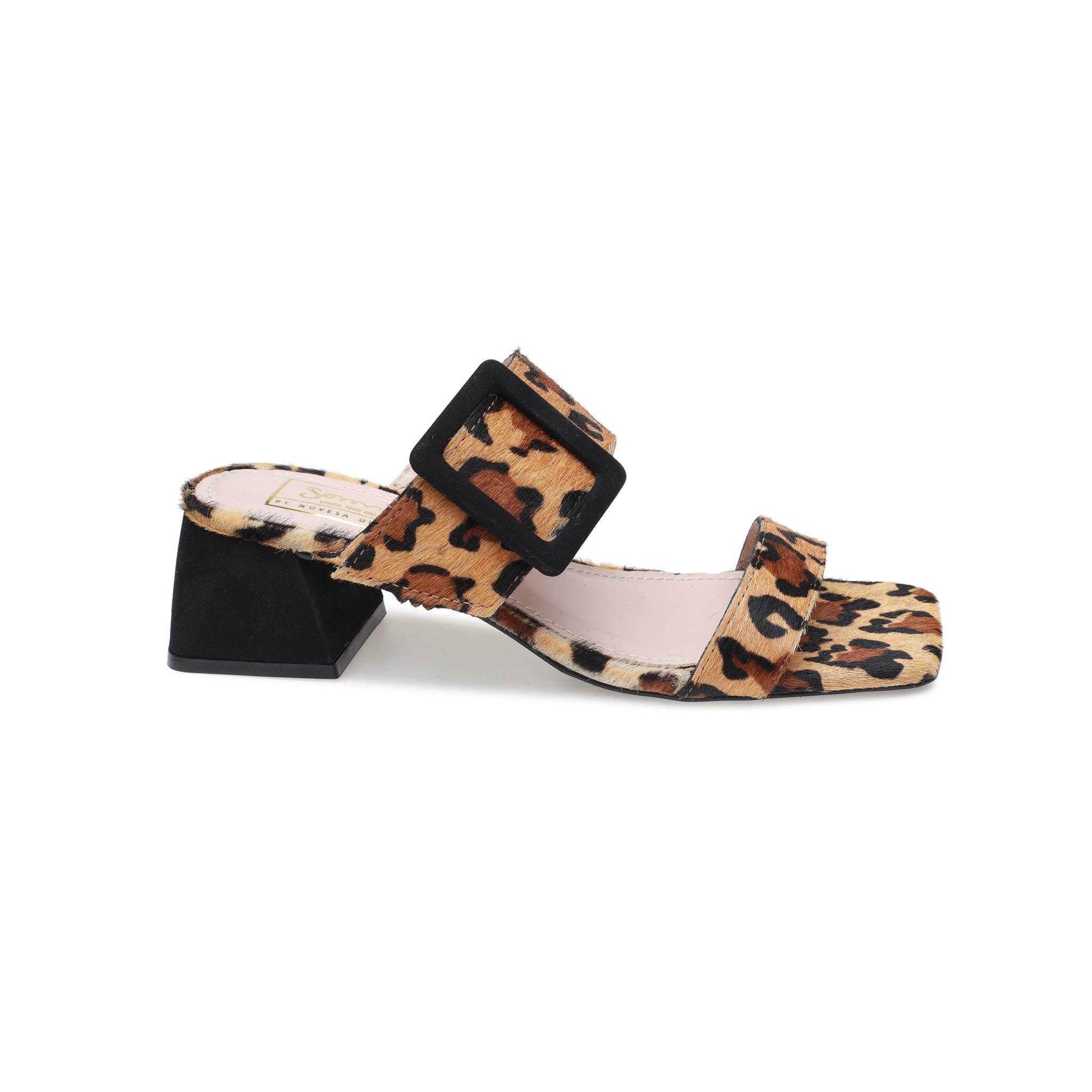 Leopard Print Two Strap Sandal