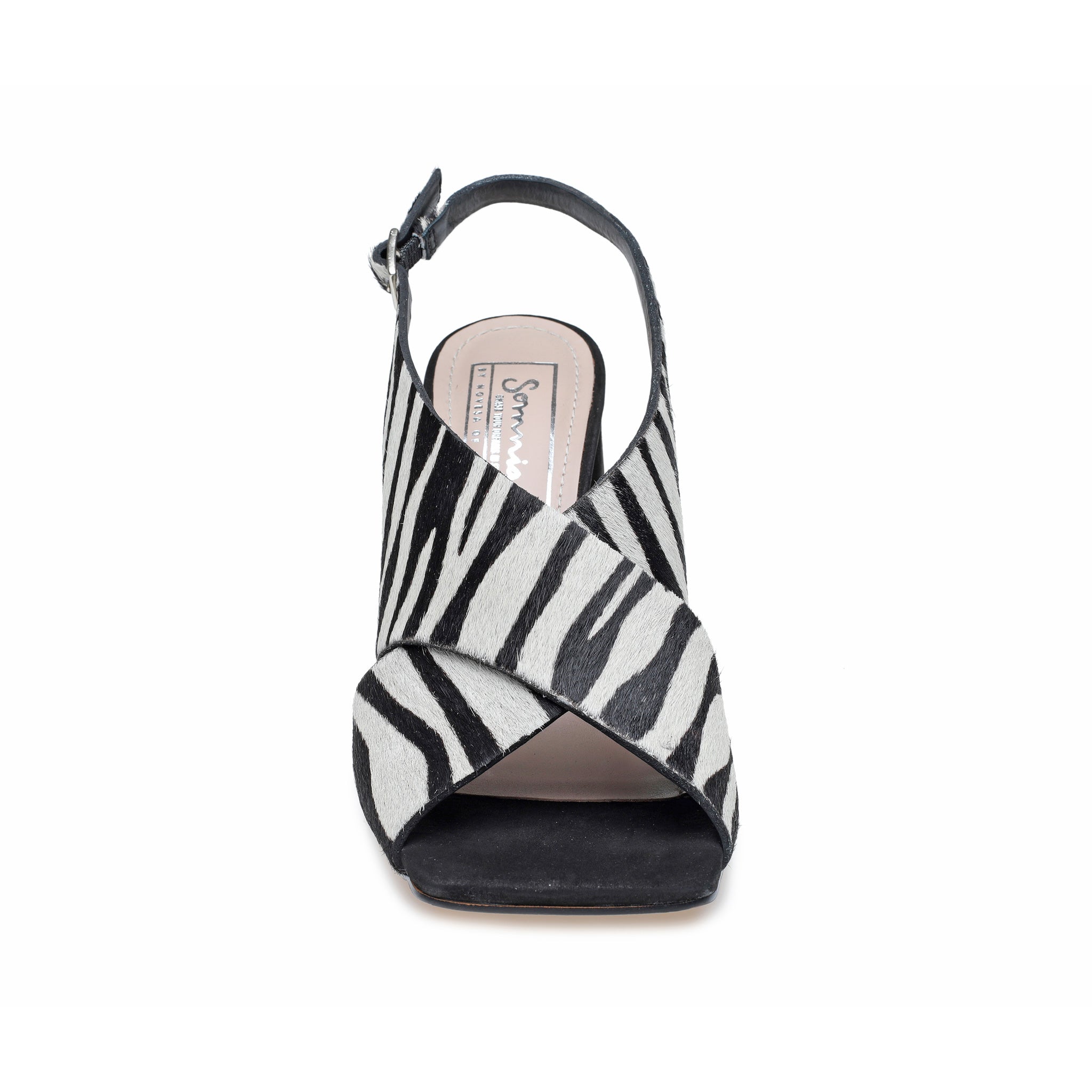 Zebra Print Cross Over Sandals