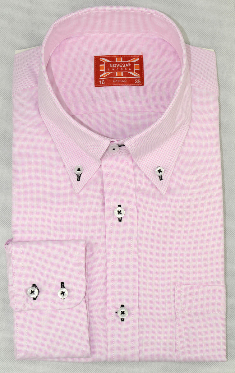 Pinpoint Oxford Button-Down Shirt (Pink)