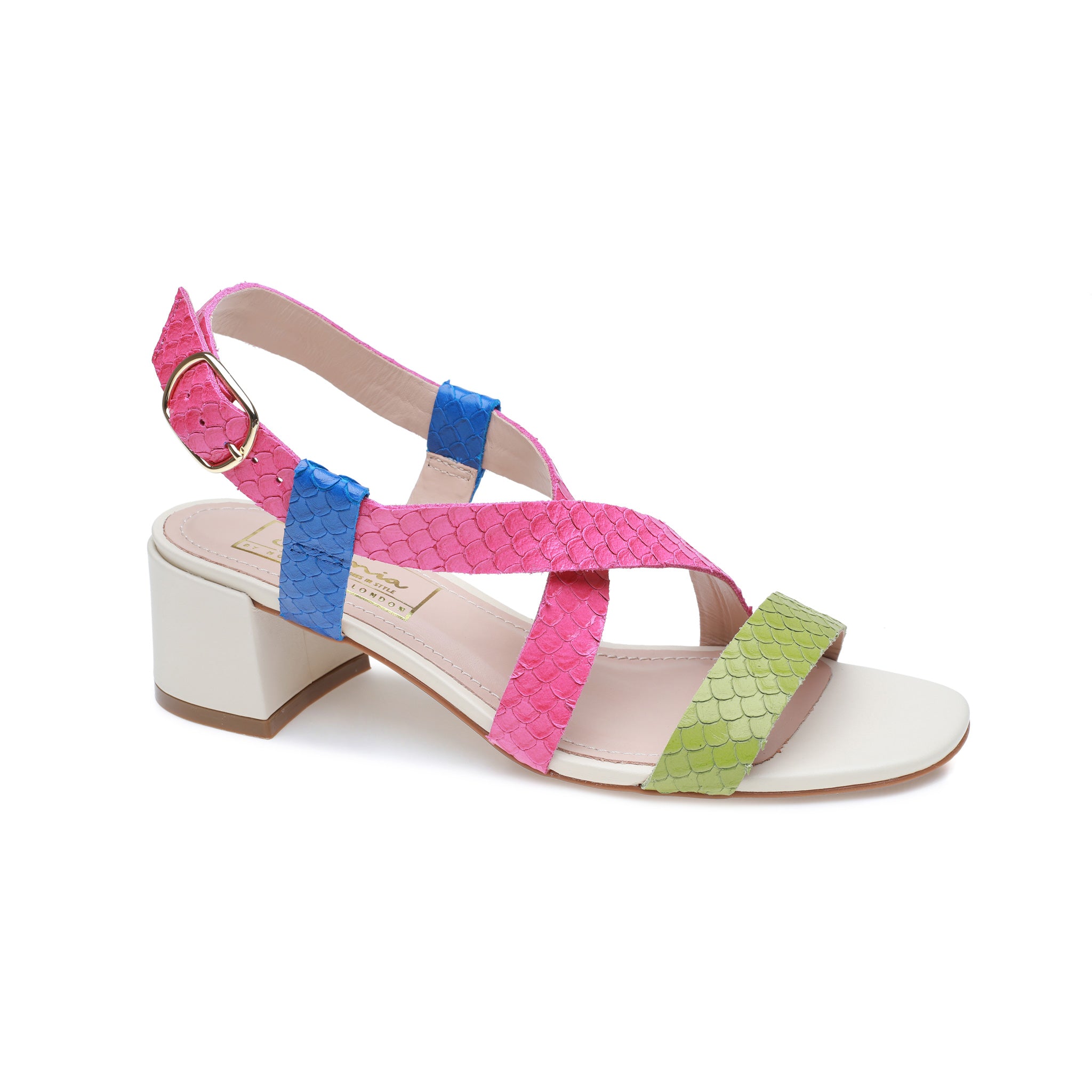 Bright and Bold Cross Over Sandals
