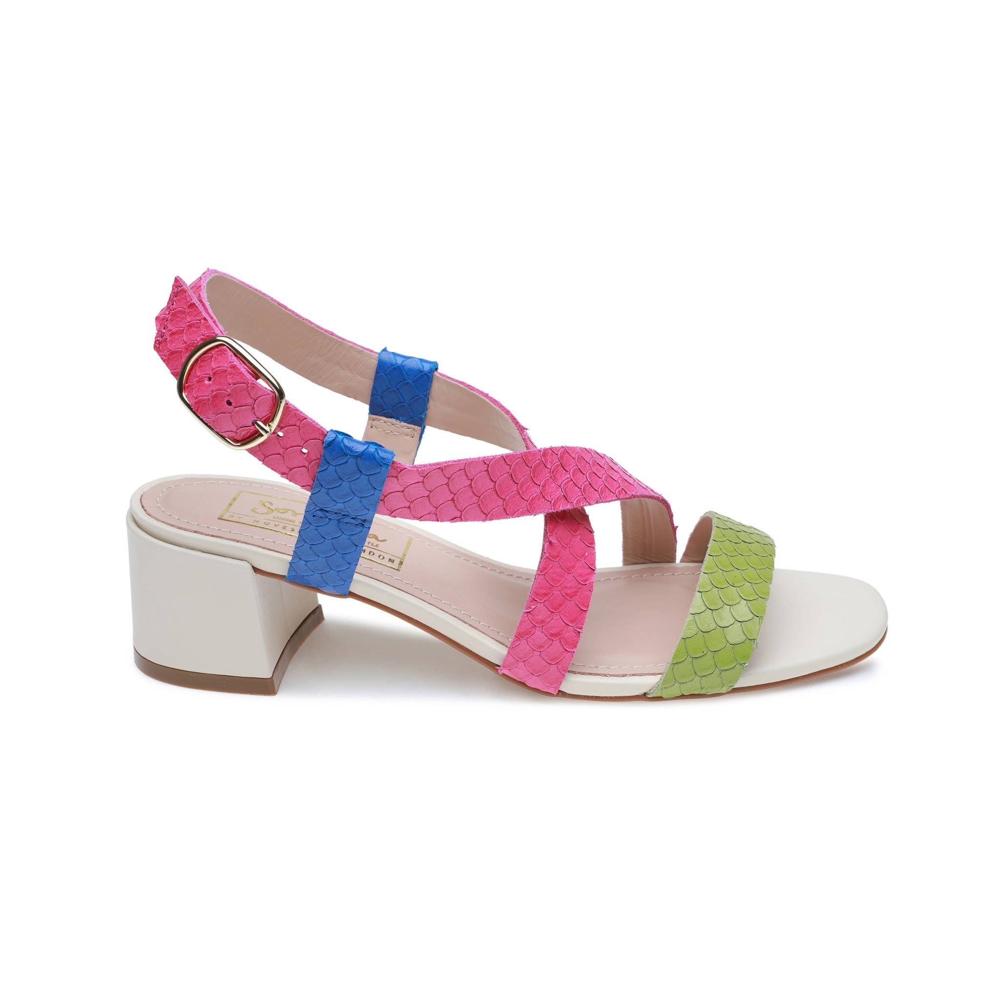 Bright and Bold Cross Over Sandals