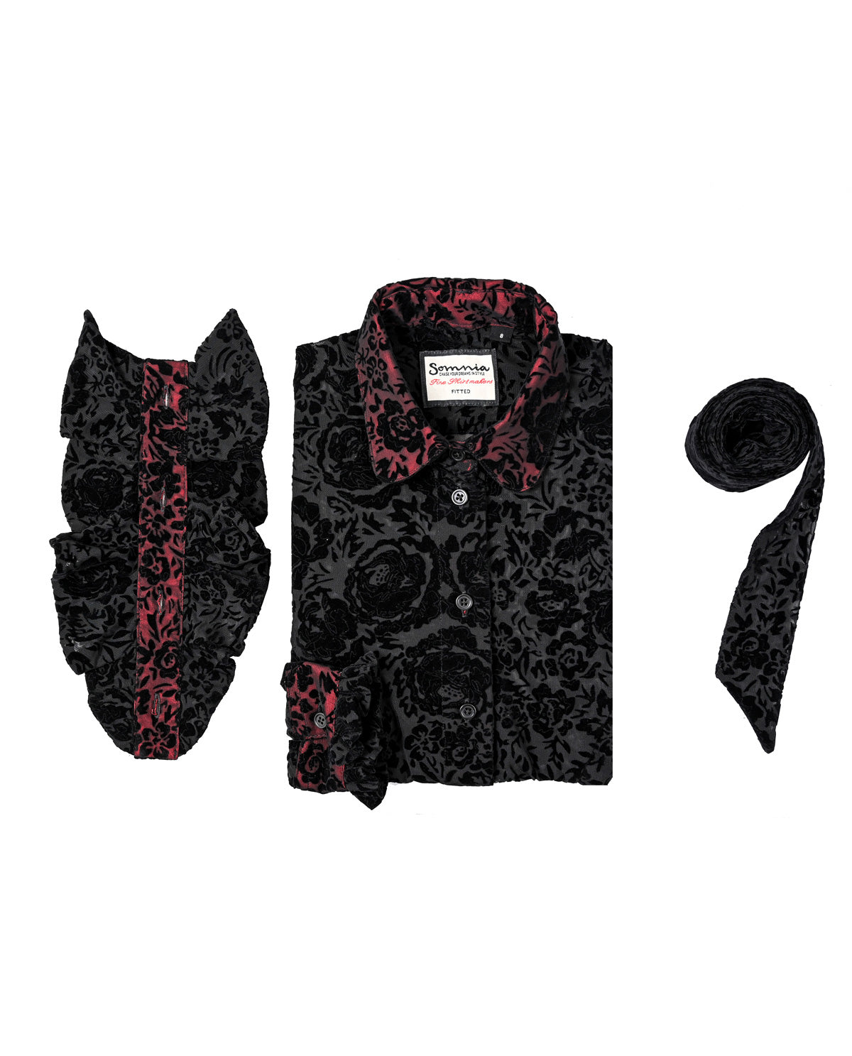 Velvet Flocked Blouse