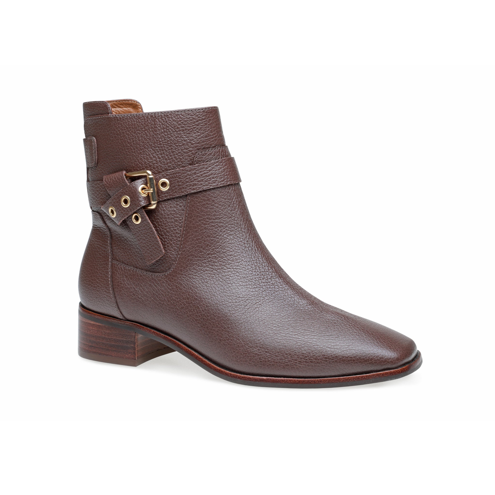 Abigail Buckle Boot - Brown