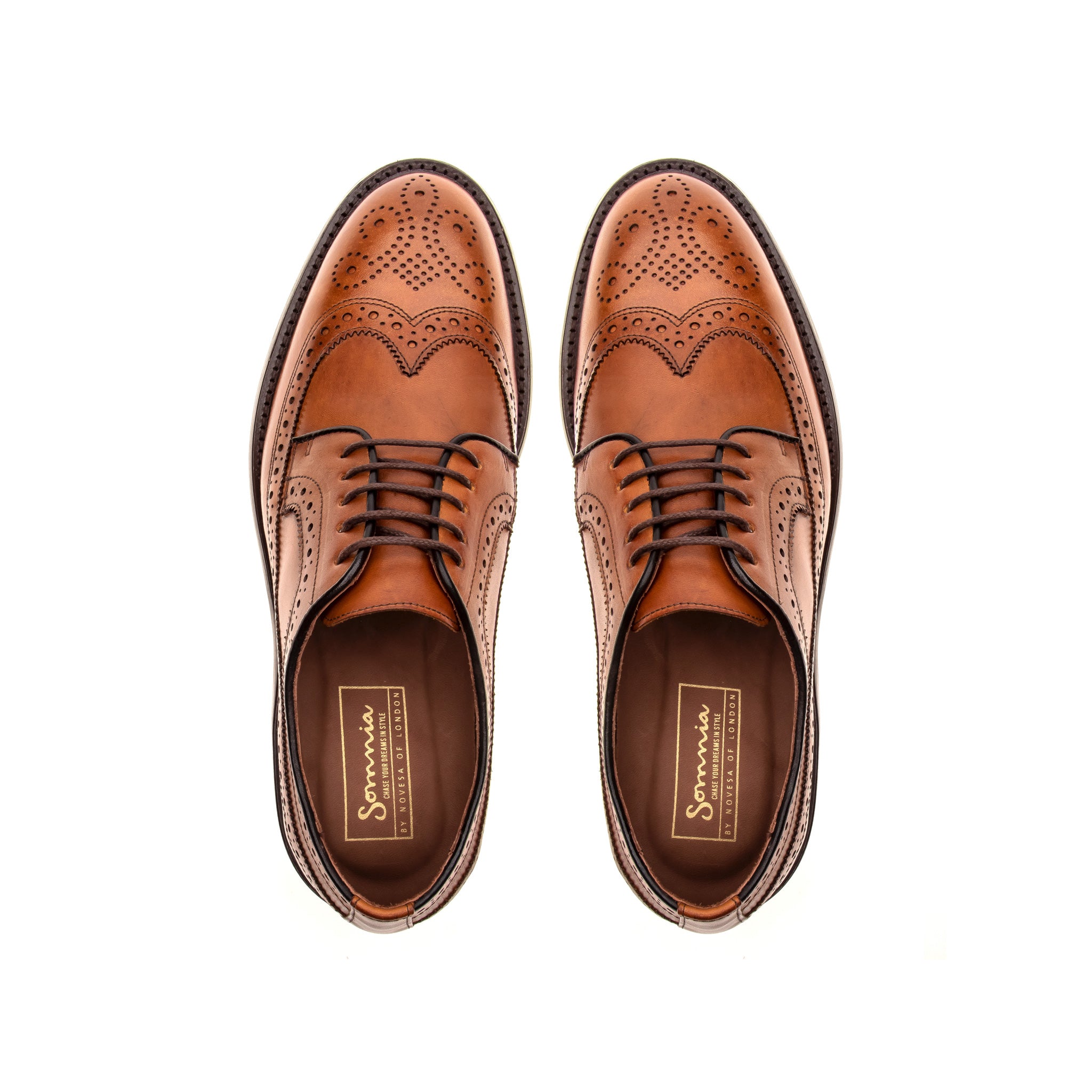 Lionel Wingtip Oxford - Whiskey