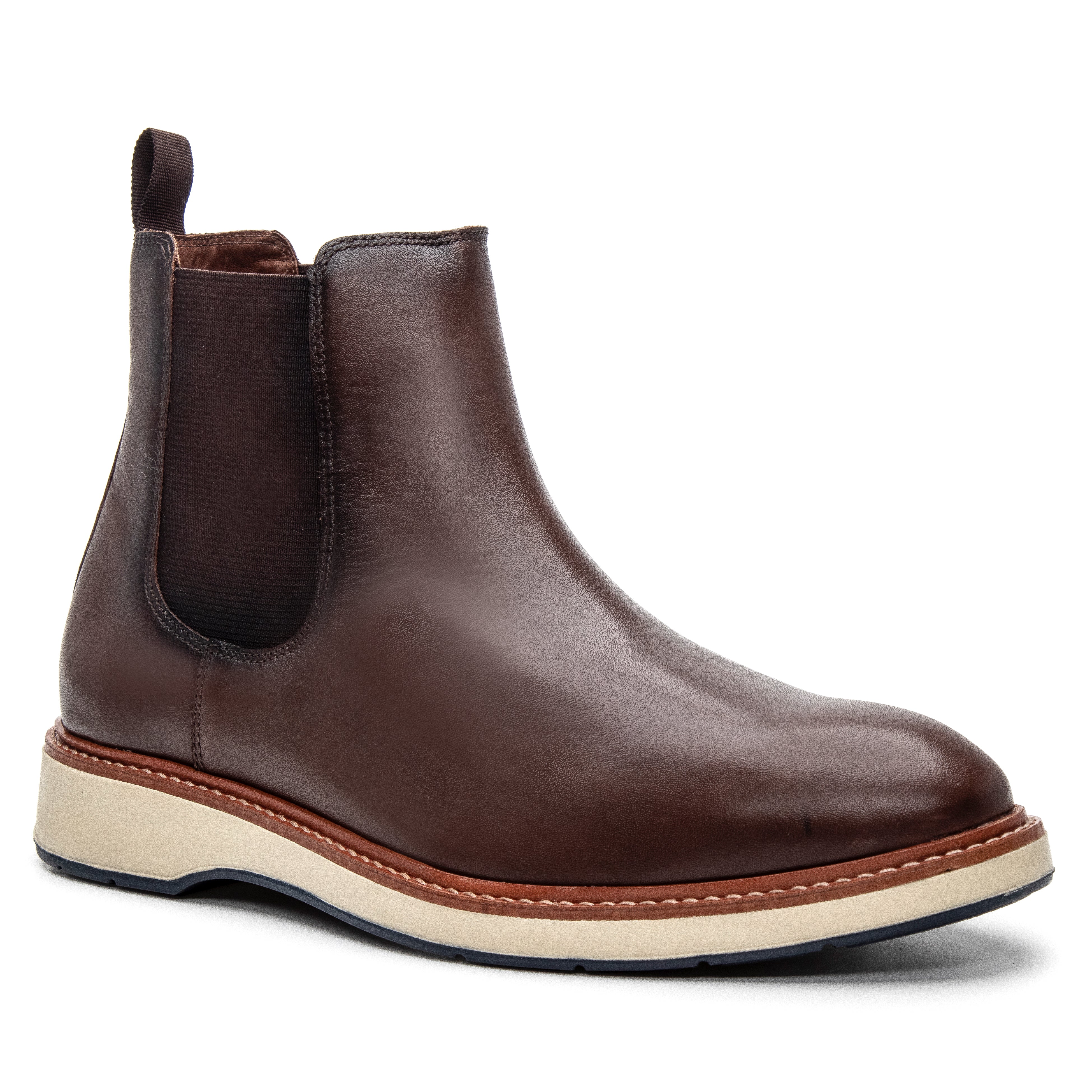 Simon Leather Chelsea Boot - Dark Brown