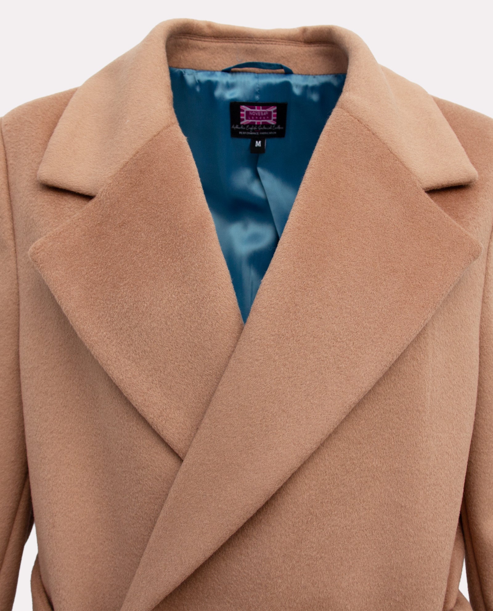 Women's Camel Wool Wrap Overcoat