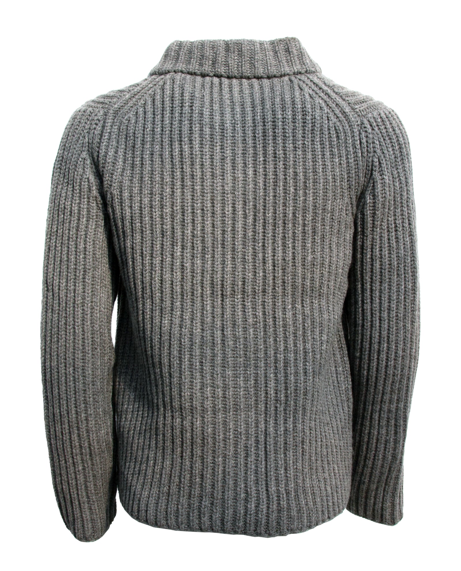 Heavy Lambswool Chunky Knit Cardigan