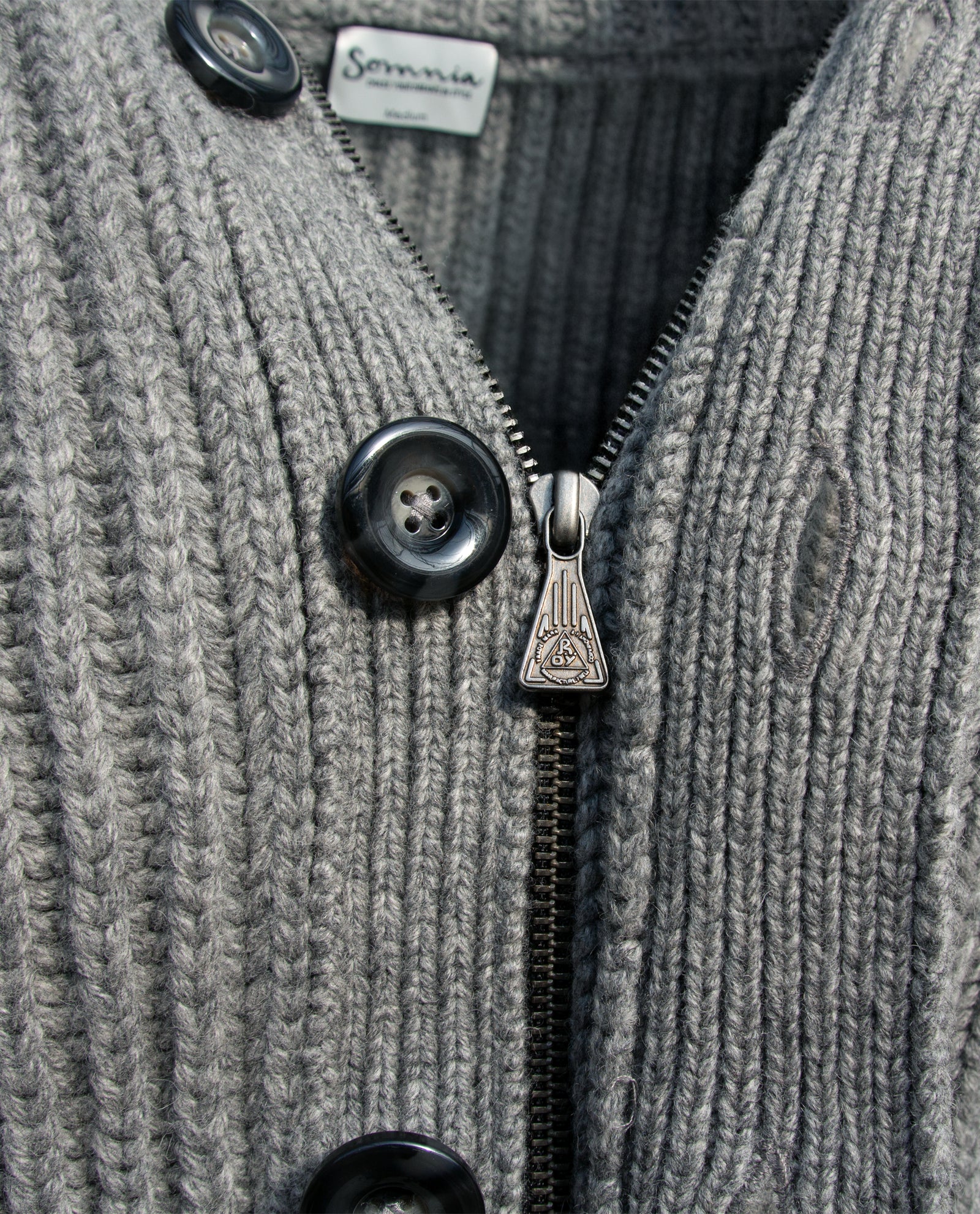 Heavy Lambswool Chunky Knit Cardigan