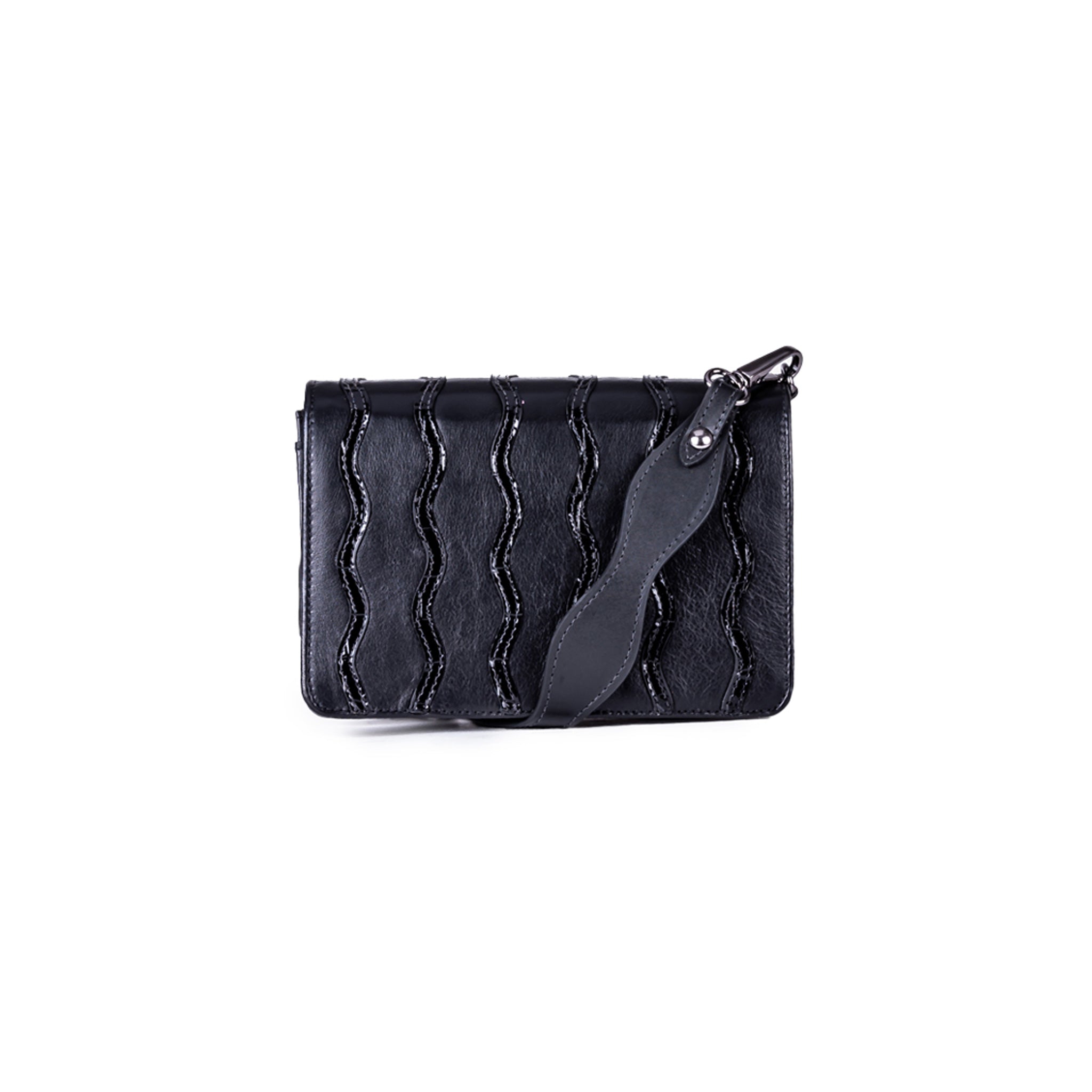 Black Curves Bag with Chain