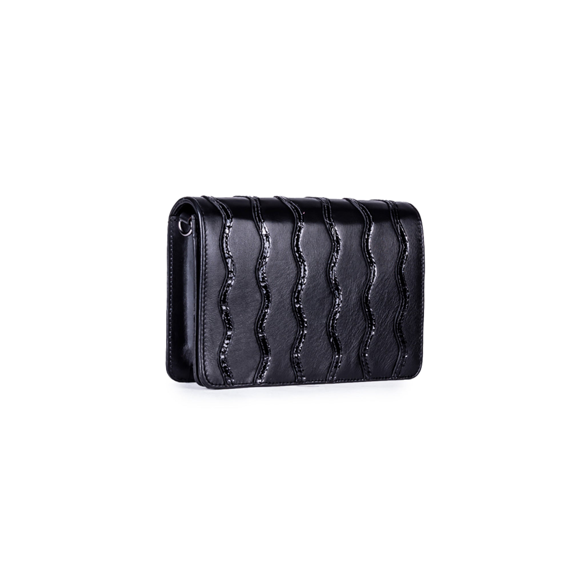 Black Curves Bag with Chain
