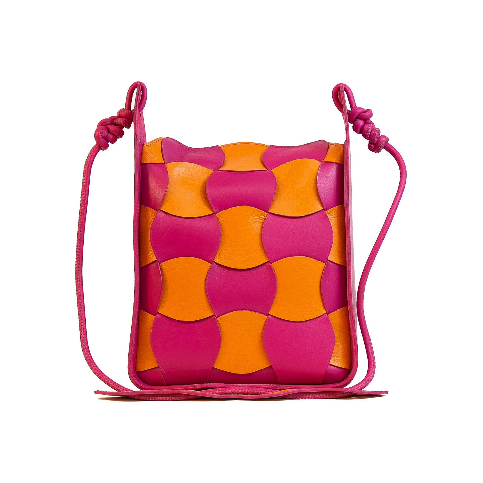 Vibrant Magenta and Sunset Orange Tote Bag