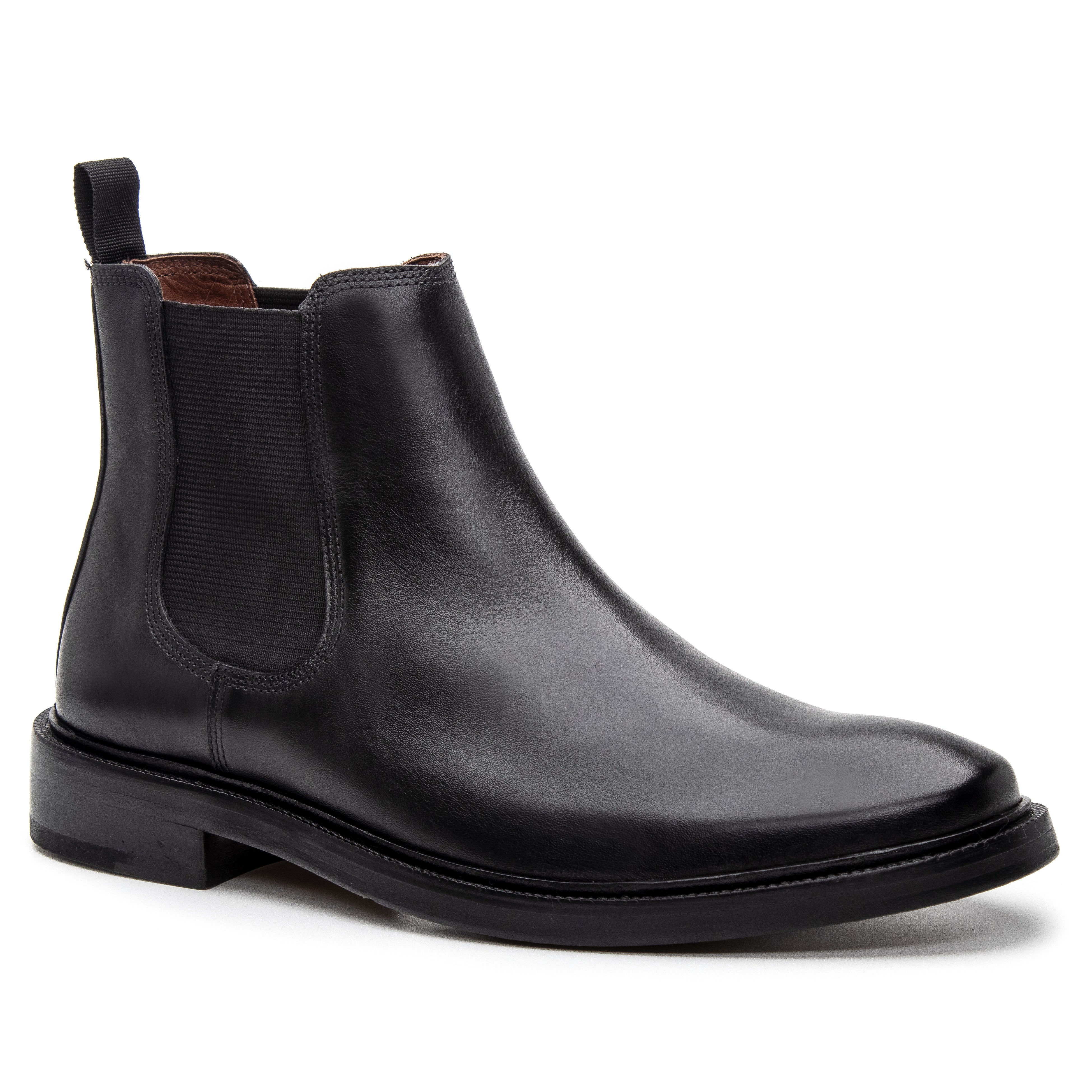 Simon Leather Chelsea Boot - Black