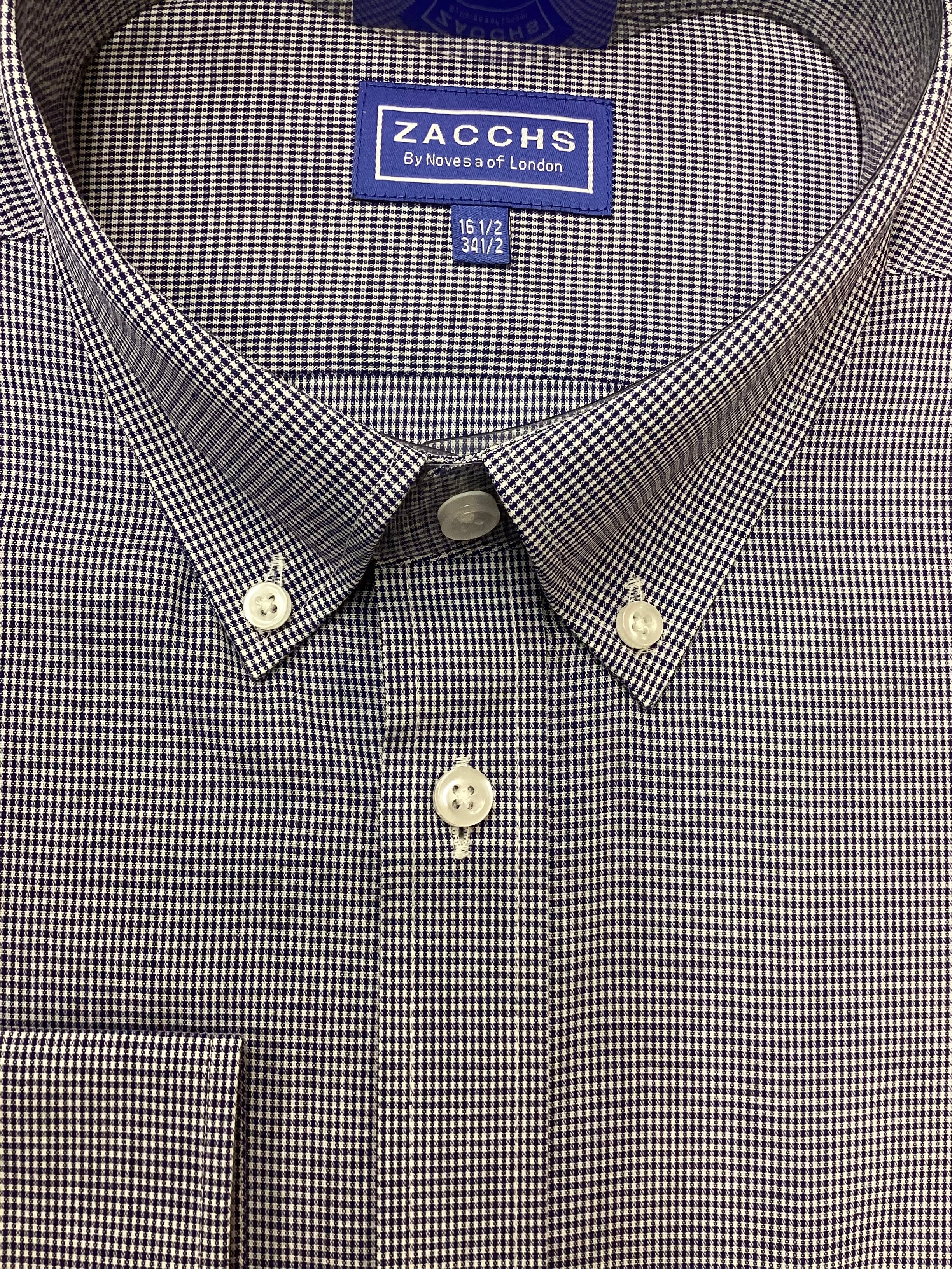 Micro-Check Blue Shirt