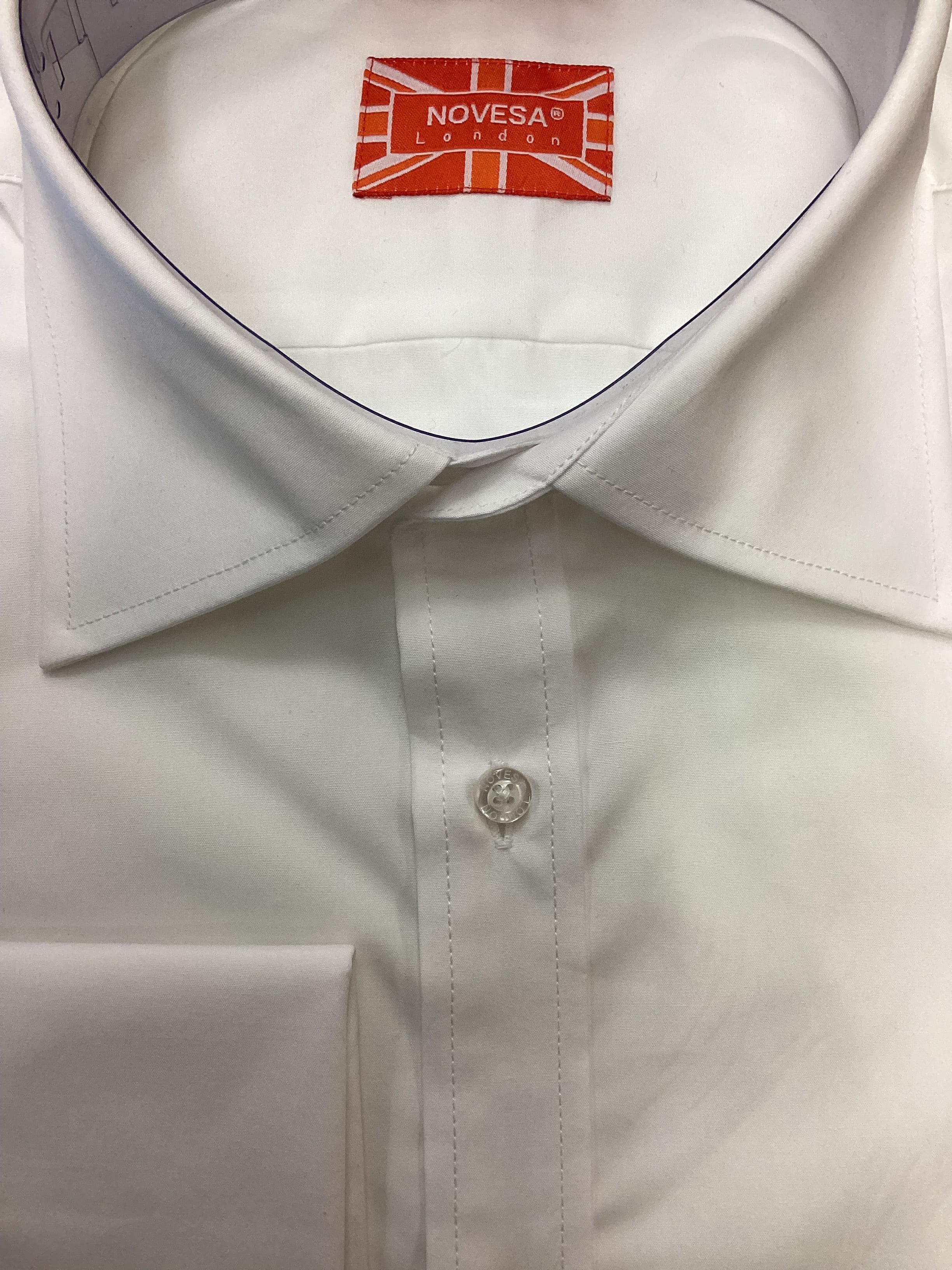 White Poplin (Wide Collar)