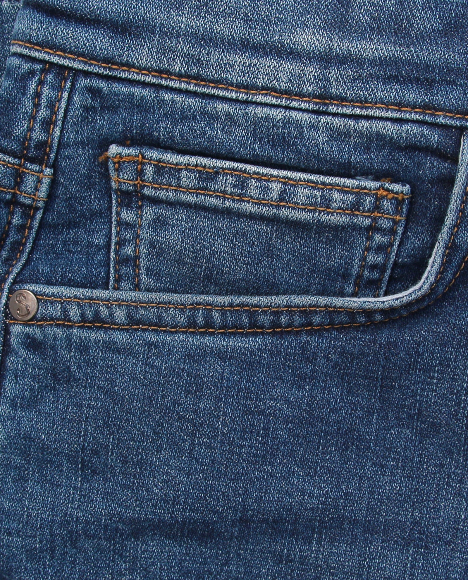 Somnia Men's Mid-Blue Comfort-Stretch Jeans