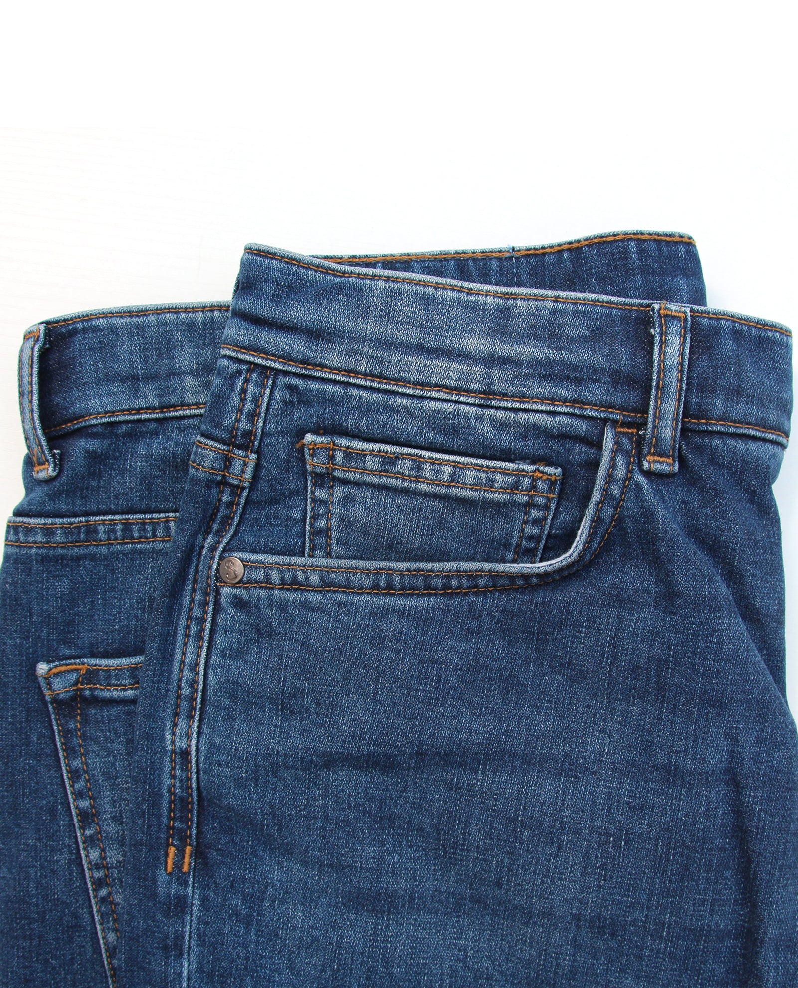Somnia Men's Mid-Blue Comfort-Stretch Jeans