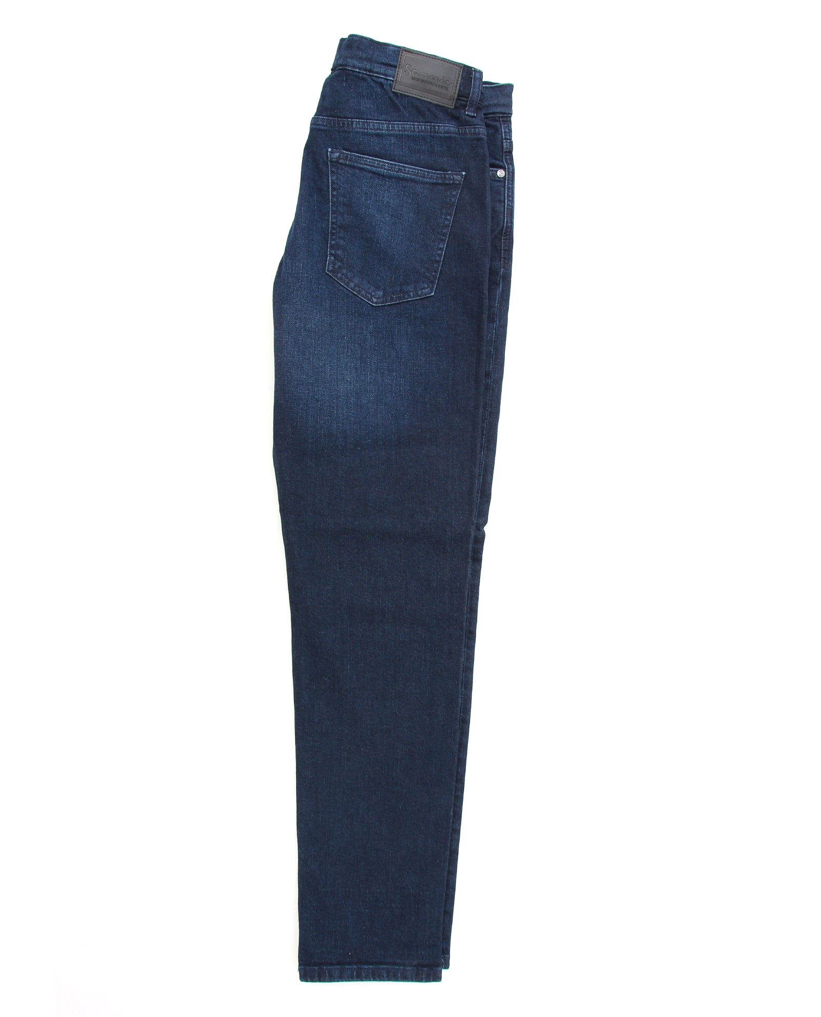 Somnia Men's Blue-Black Deep Indigo Stretch Jeans