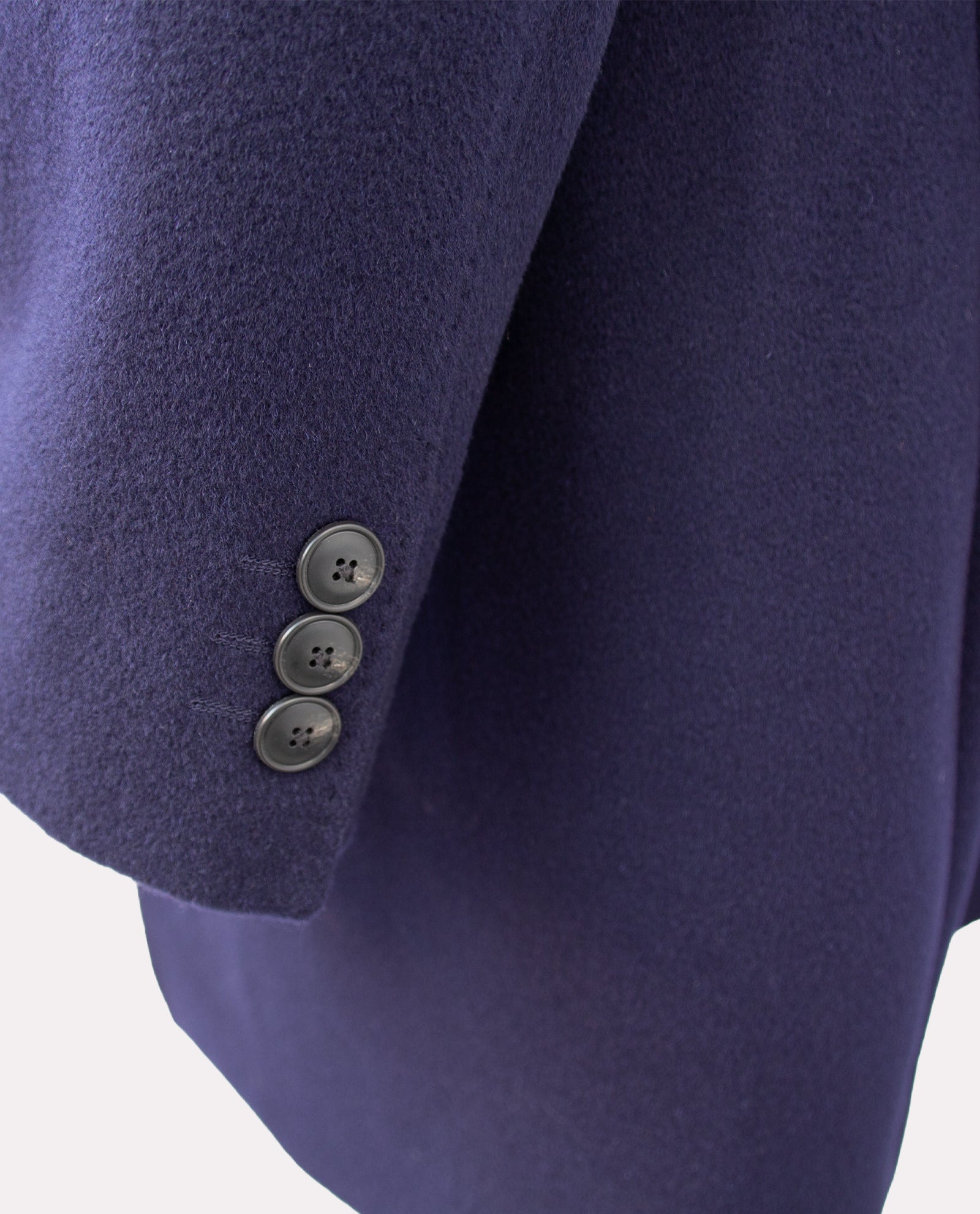 Men's Navy Wool Overcoat