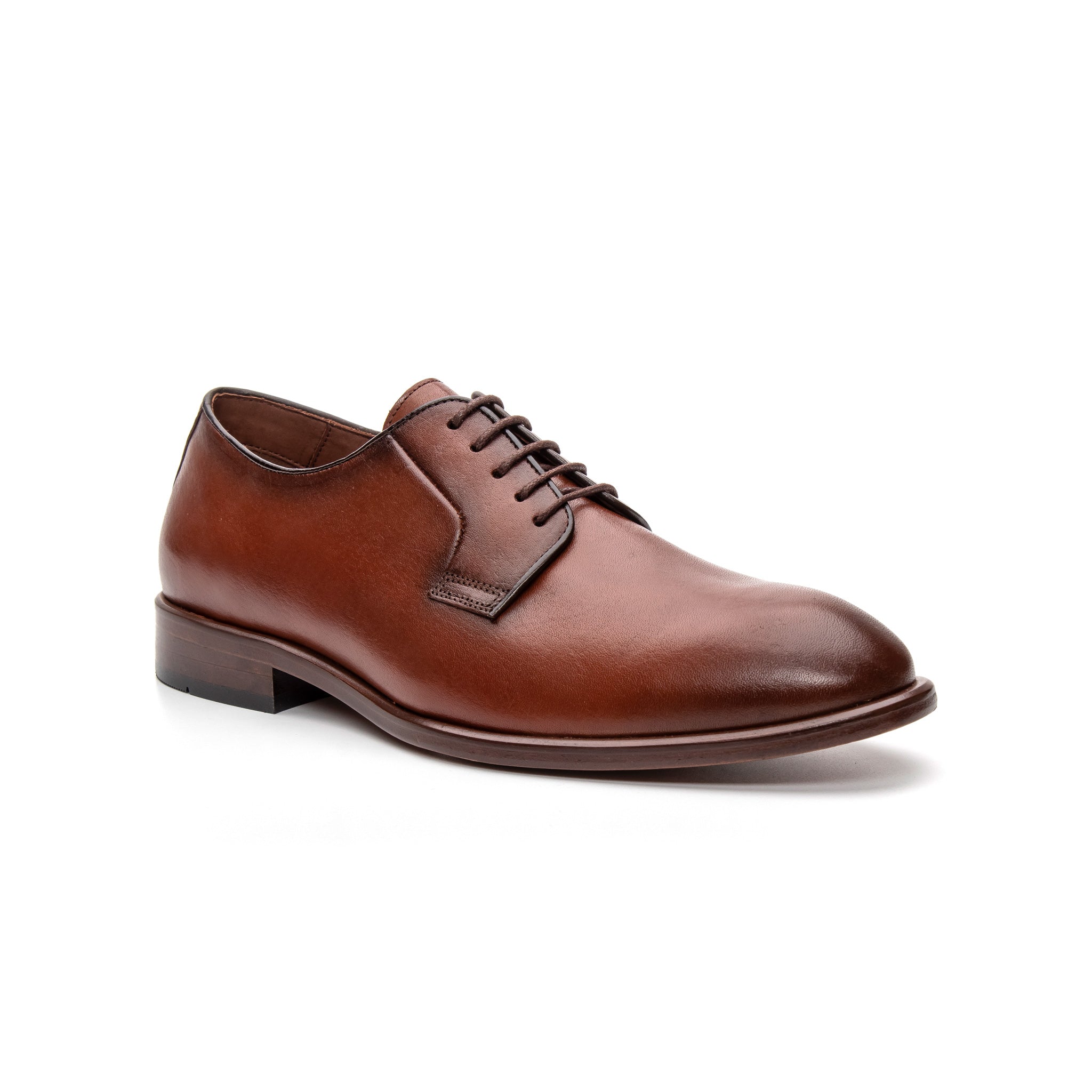 Leonard Plain Toe Derby - Brown