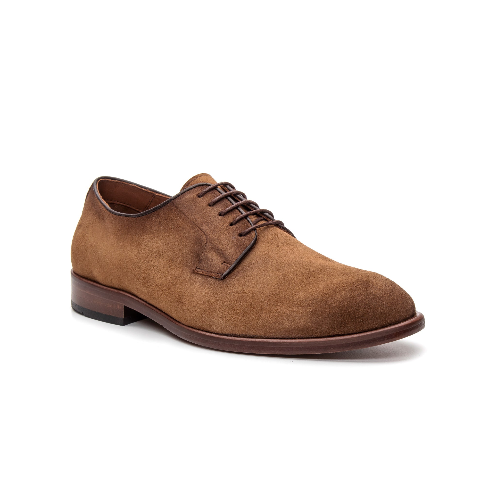 Plain Toe Derby in Nubuck Brown