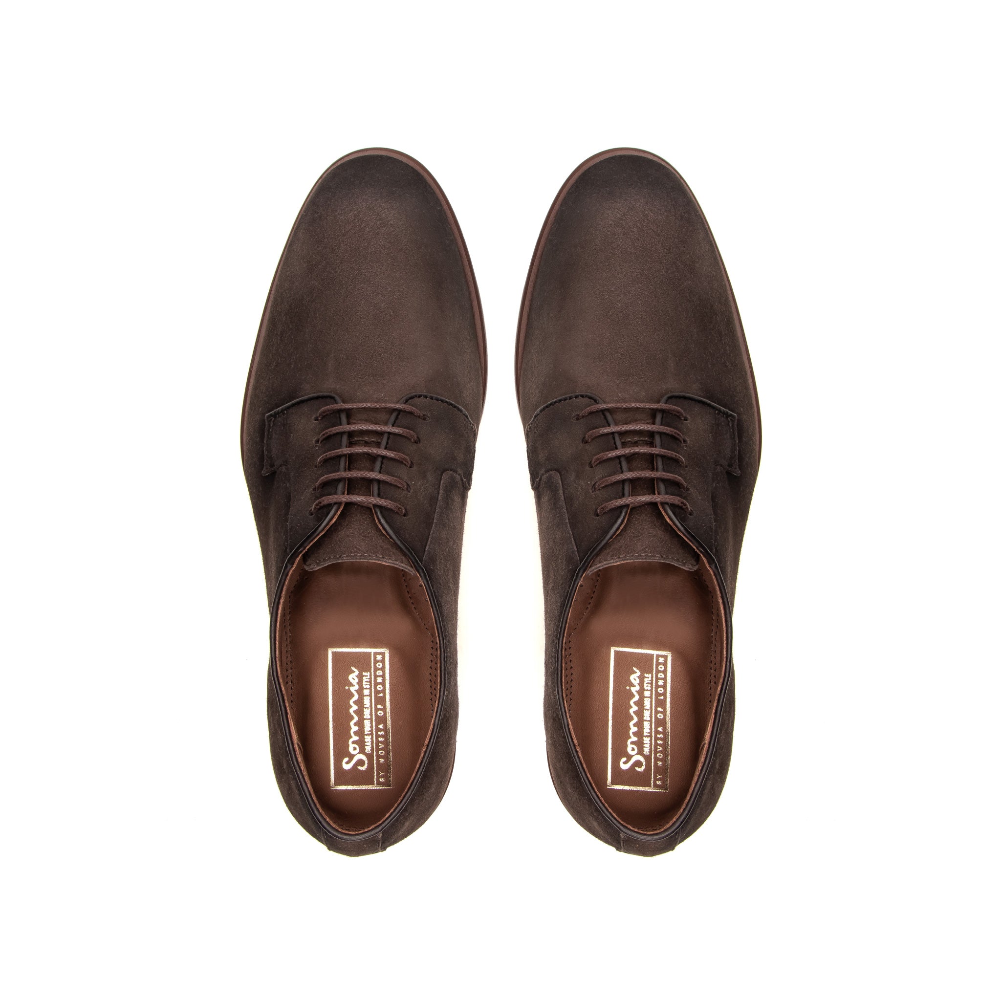 Jack Plain Toe Derby - Nubuck Chocolate