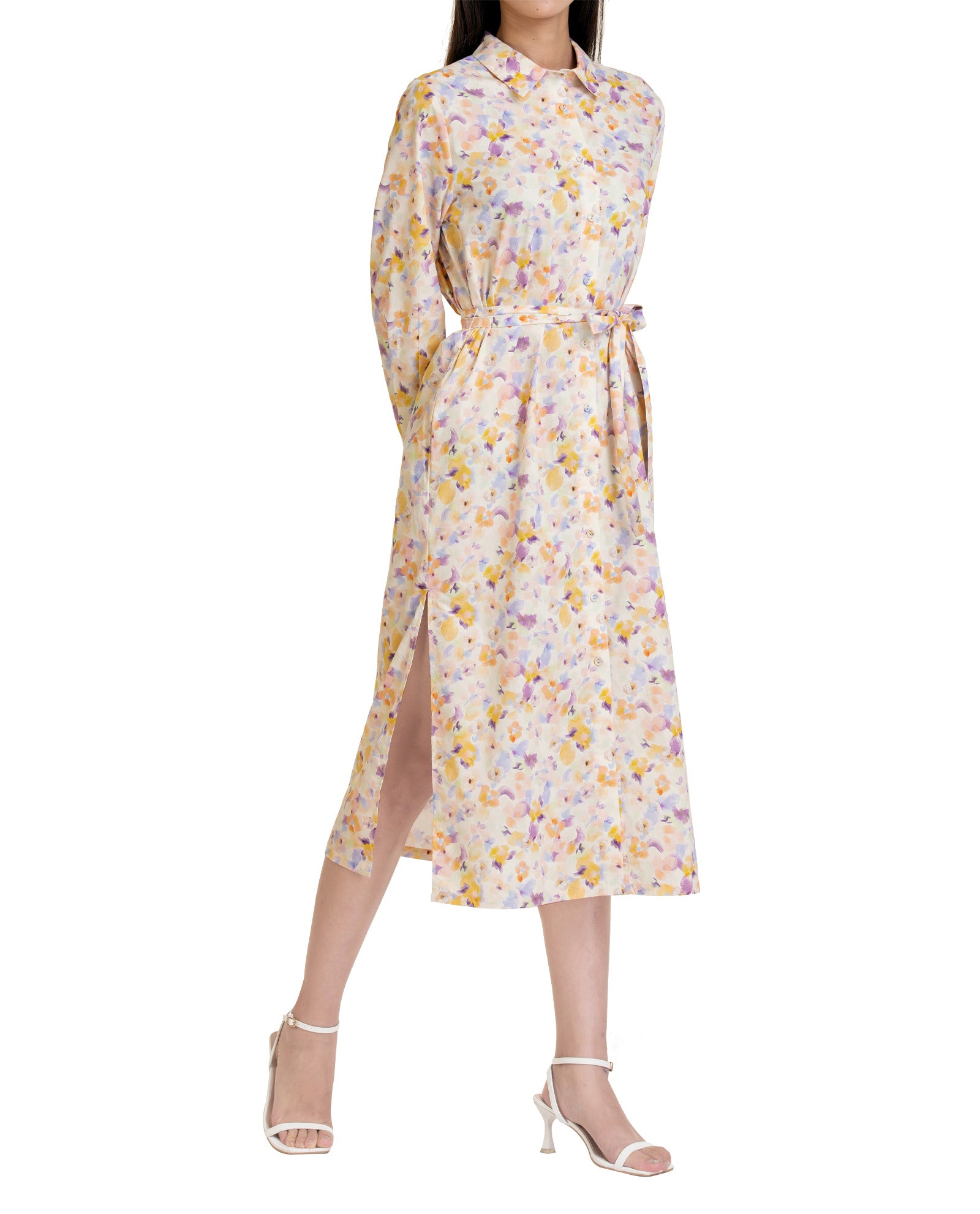 Pastel Floral Long Dress