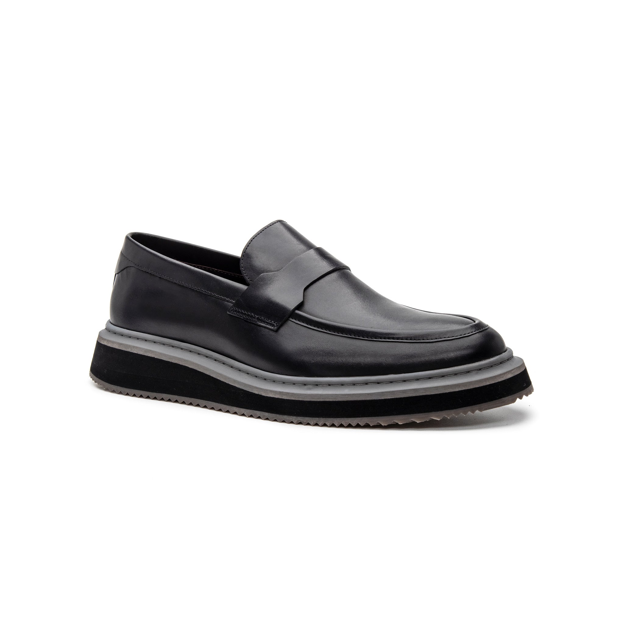 Stuart Raised Loafer - Black