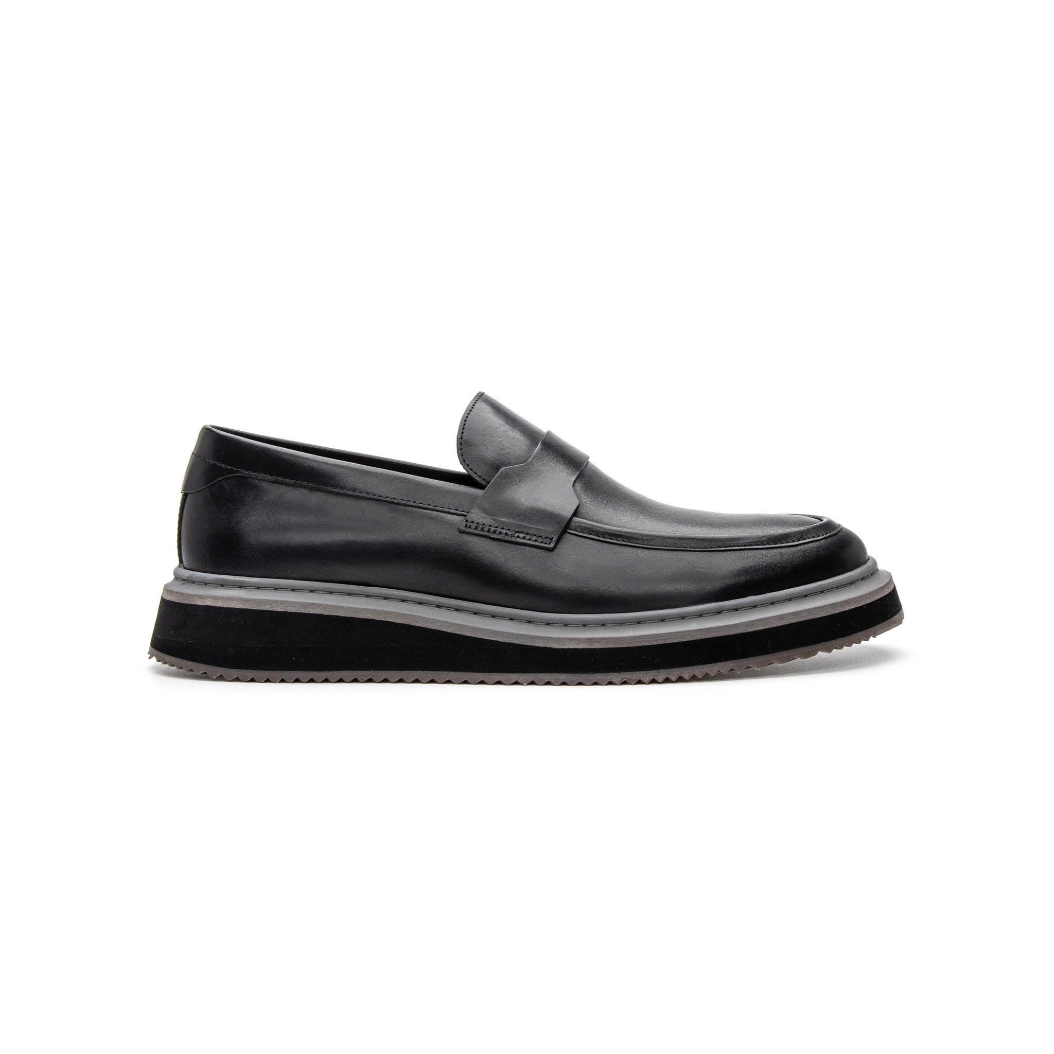 Stuart Raised Loafer - Black