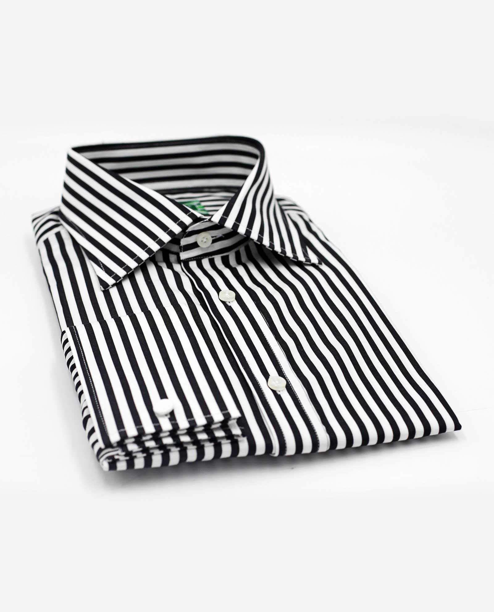 Black and Azure Stripe Shirt