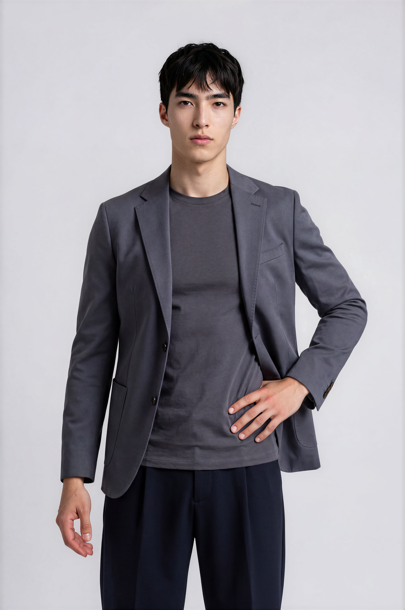 Modern Slate Blue-Grey Sport Coat