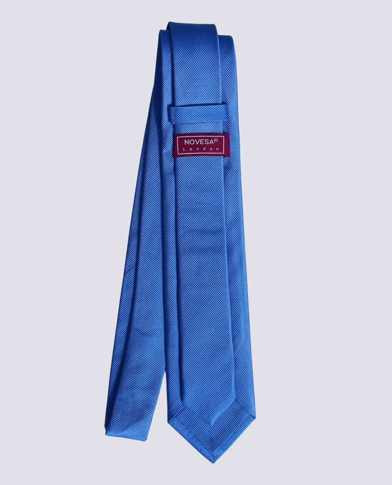 Royal Blue Silk Herringbone Tie