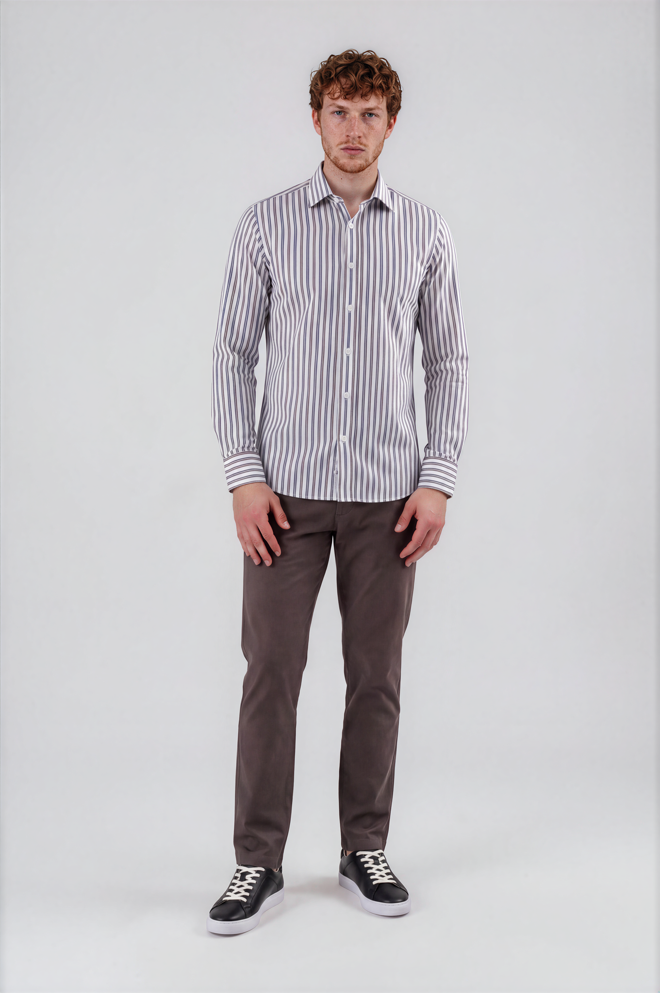 Charcoal Grey Tailored Chinos