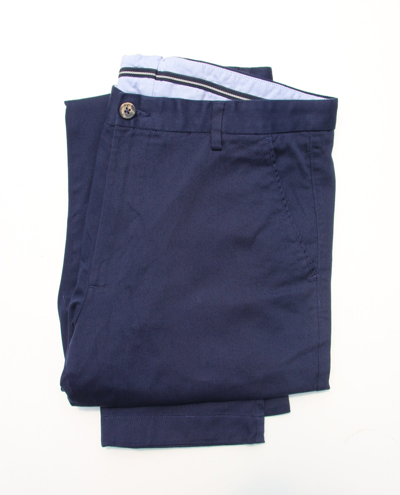 Classic Navy Tailored Chinos