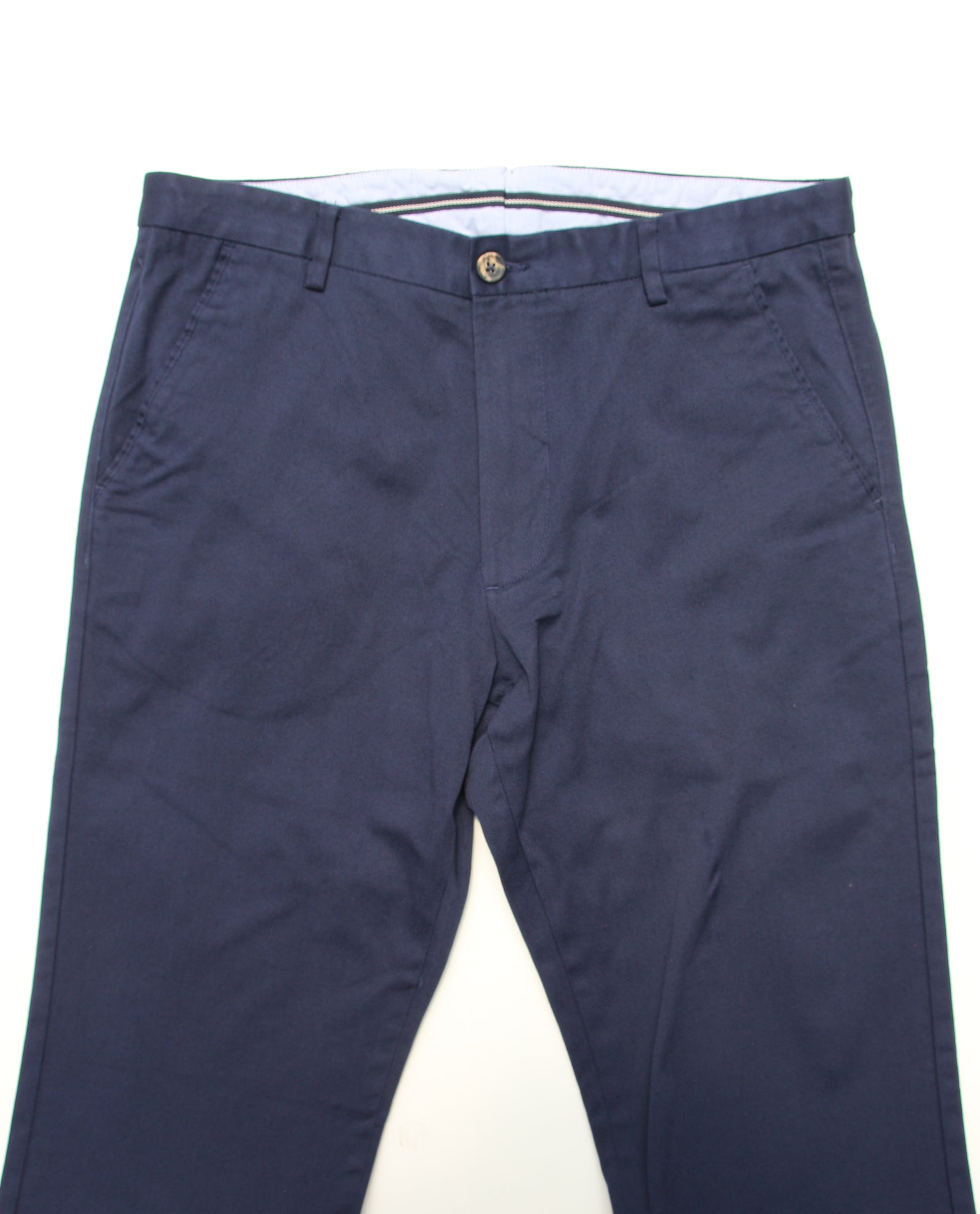 Classic Navy Tailored Chinos
