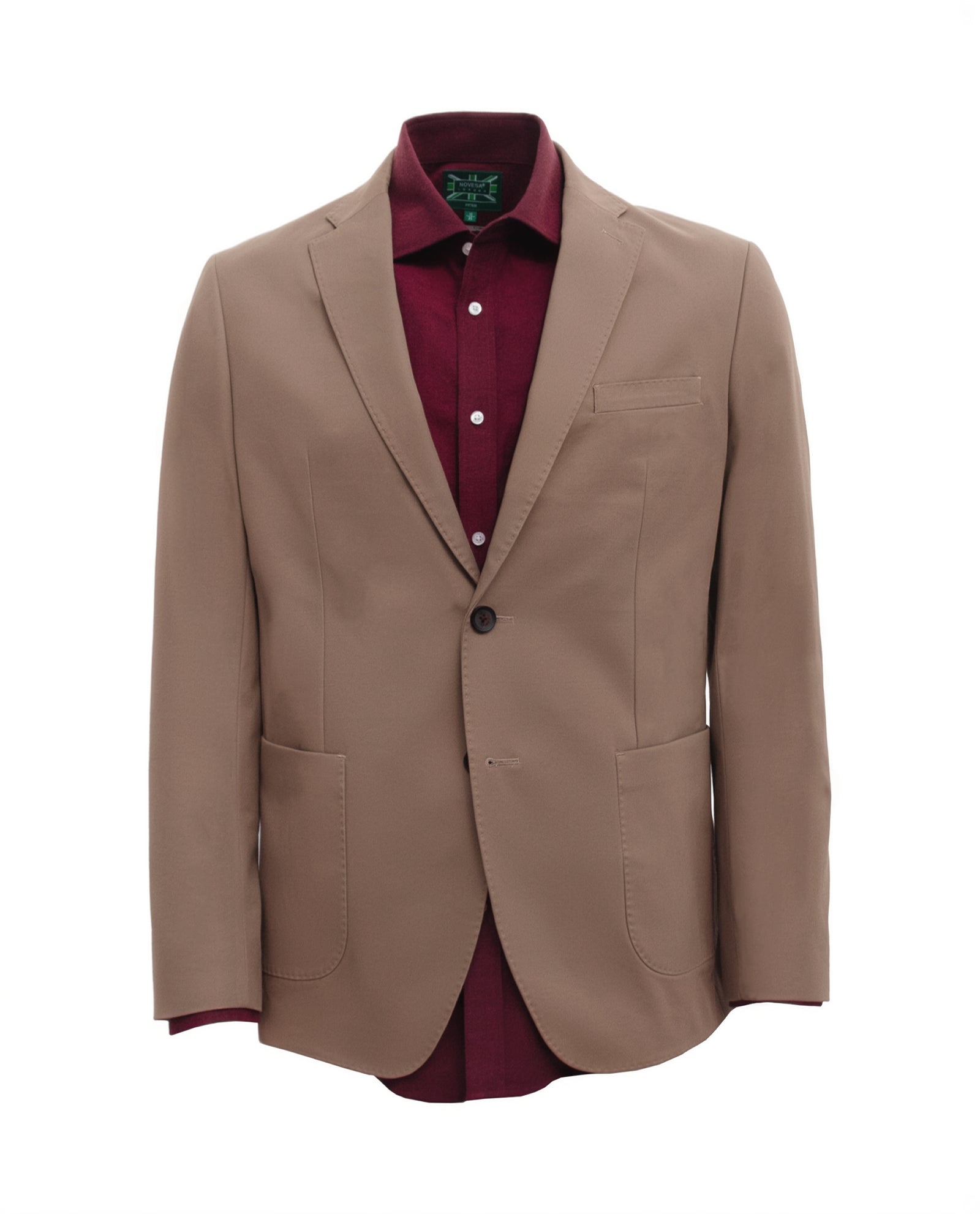 Men’s Brushed Cotton Jacket — Khaki