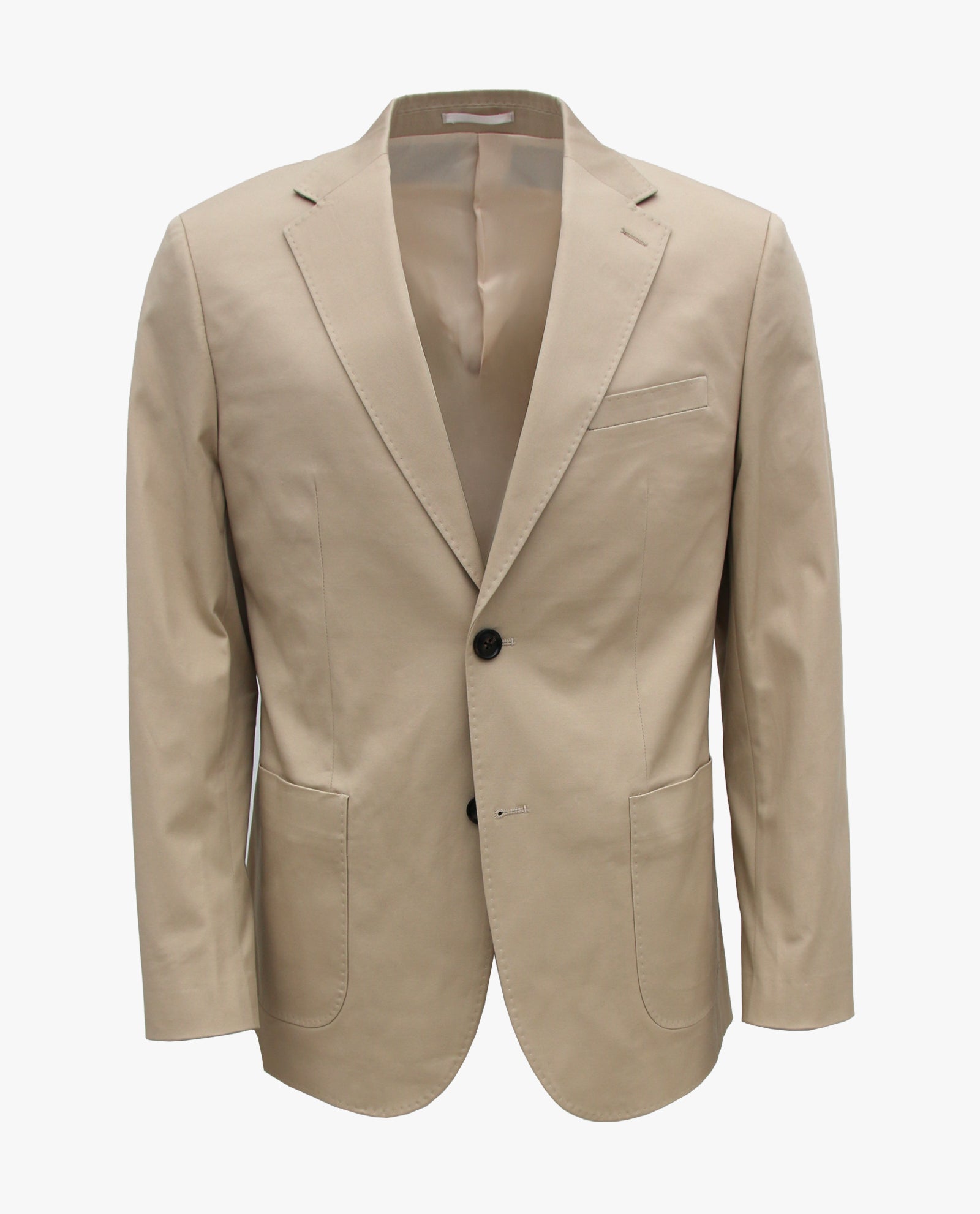 Classic Khaki Cotton-Blend Sport Coat