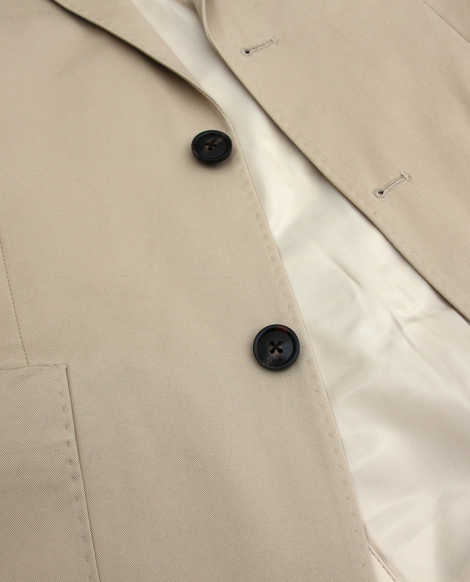 Classic Khaki Cotton-Blend Sport Coat